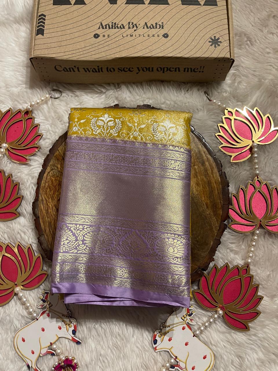 SWAYAMVARAM-YELLOW WITH LILAC BRIDAL EDIT