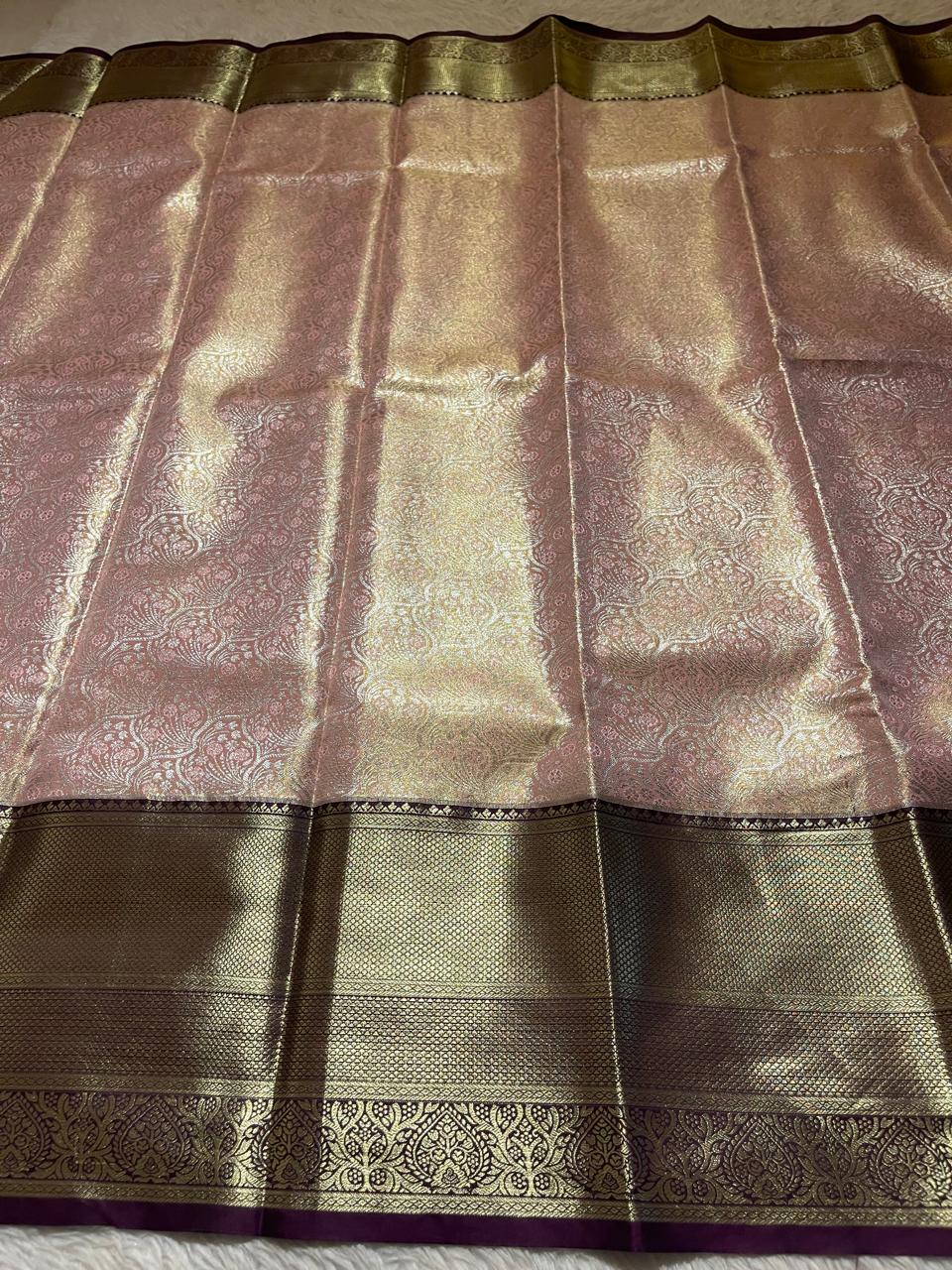 SWAYAMVARAM-PEACH WITH MAGENTA BRIDAL EDIT