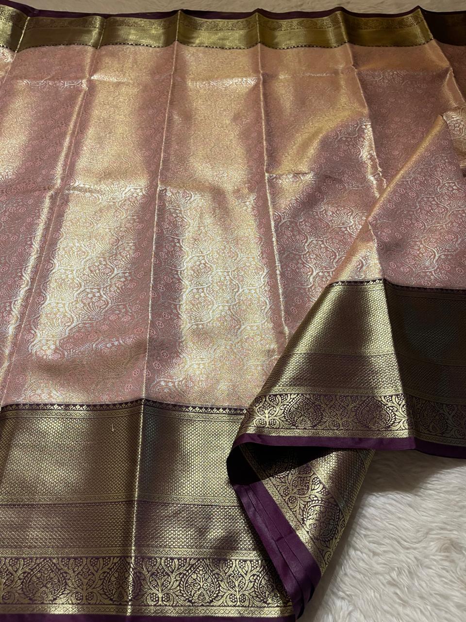 SWAYAMVARAM-PEACH WITH MAGENTA BRIDAL EDIT