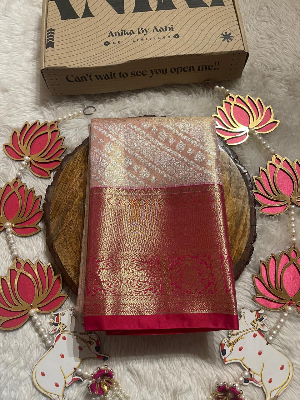 SWAYAMVARAM-PASTEL PINK WITH RANIPINK SAREE