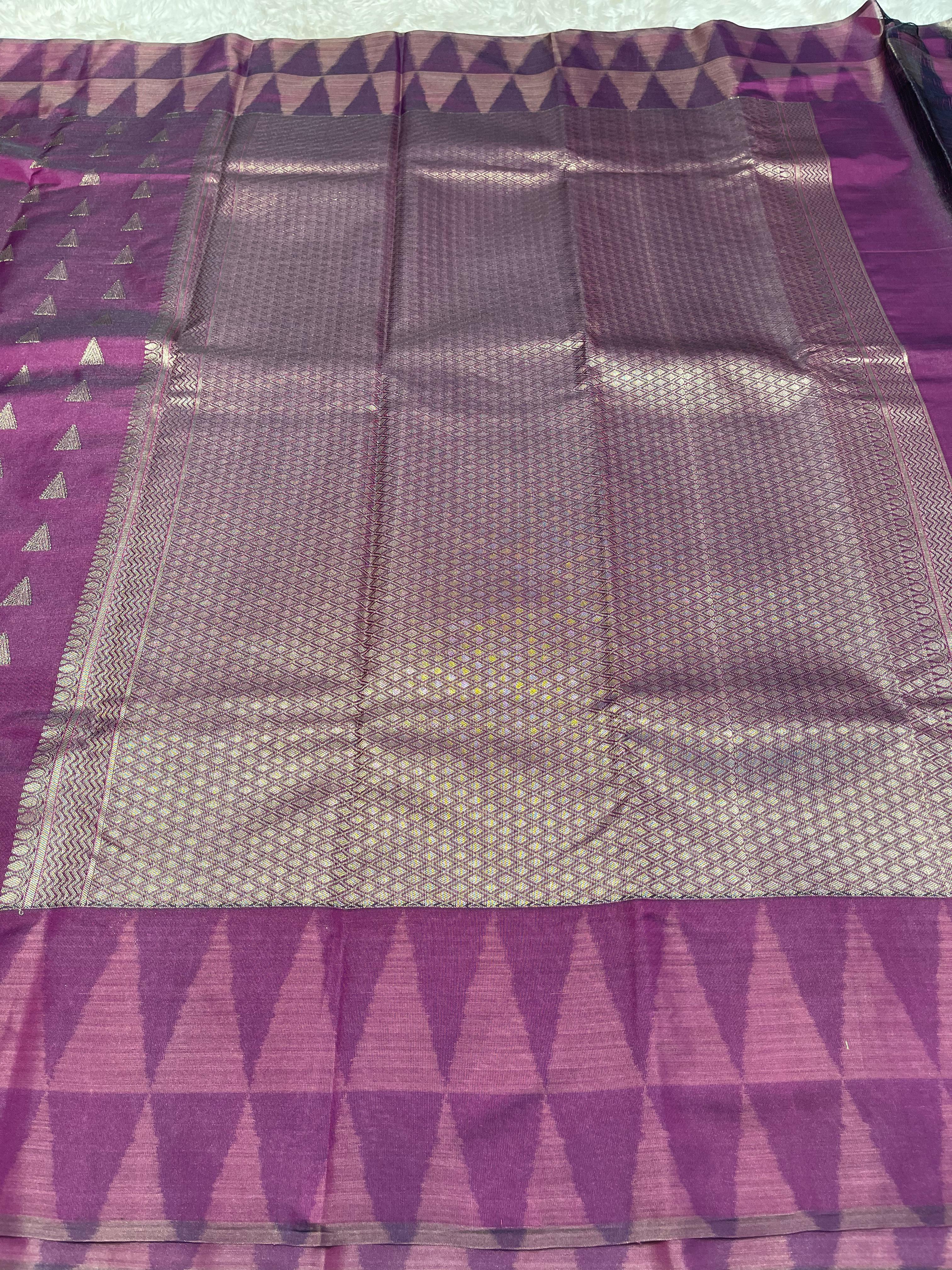 SWAYAMVARAM- PURPLE SILK SAREE BRIDAL EDIT