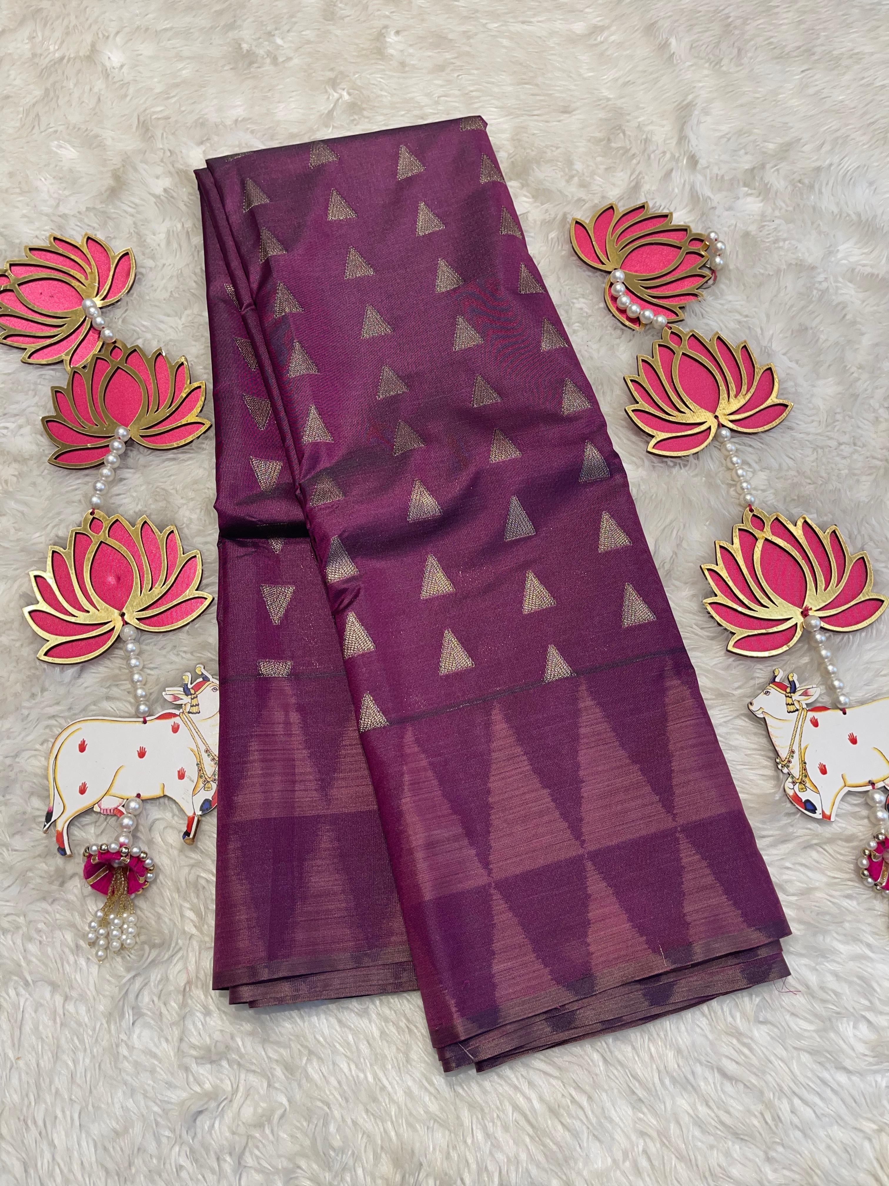 SWAYAMVARAM- PURPLE SILK SAREE BRIDAL EDIT