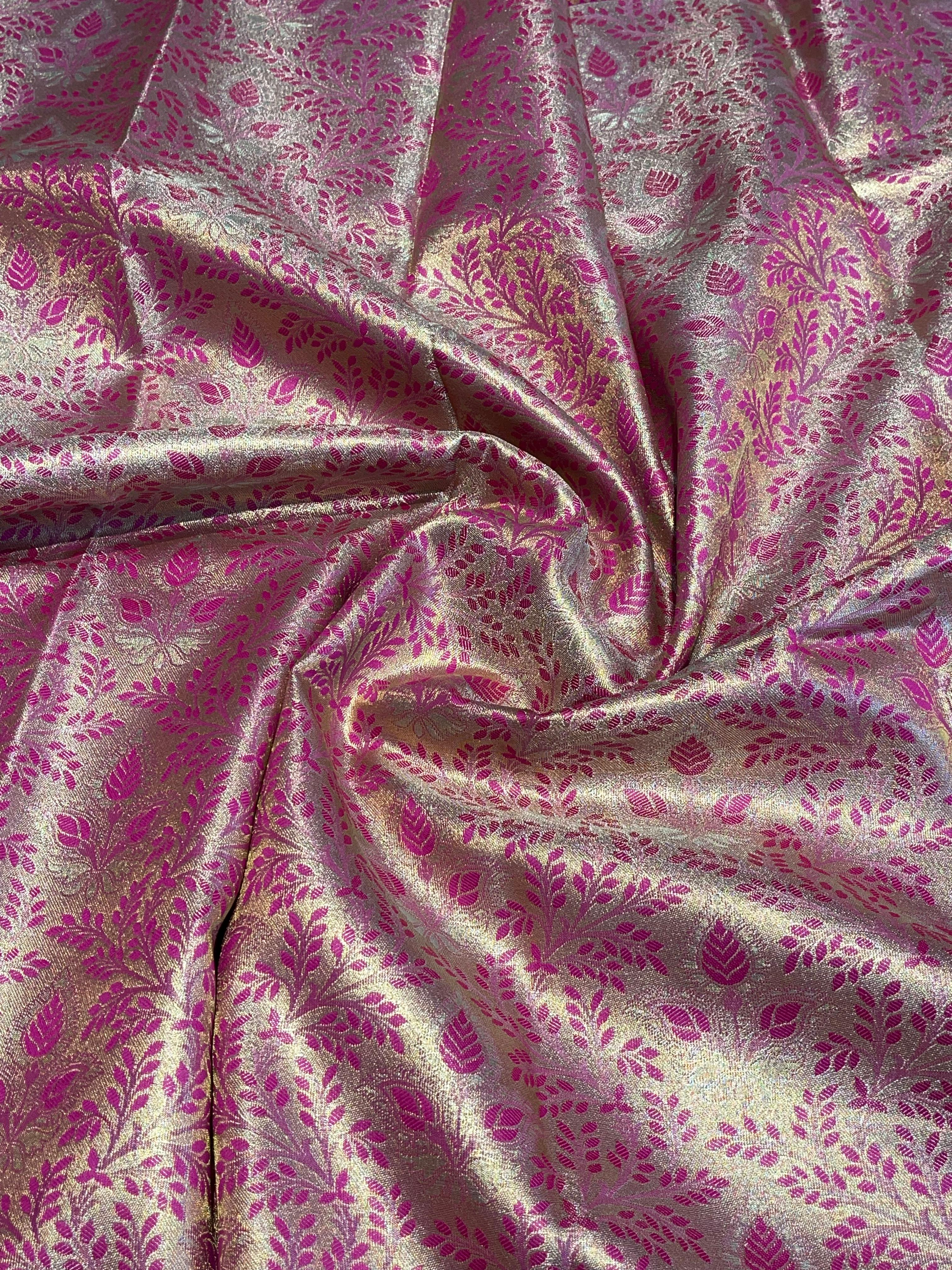 SWAYAMVARAM- RANIPINK BROCADE SILK SAREE