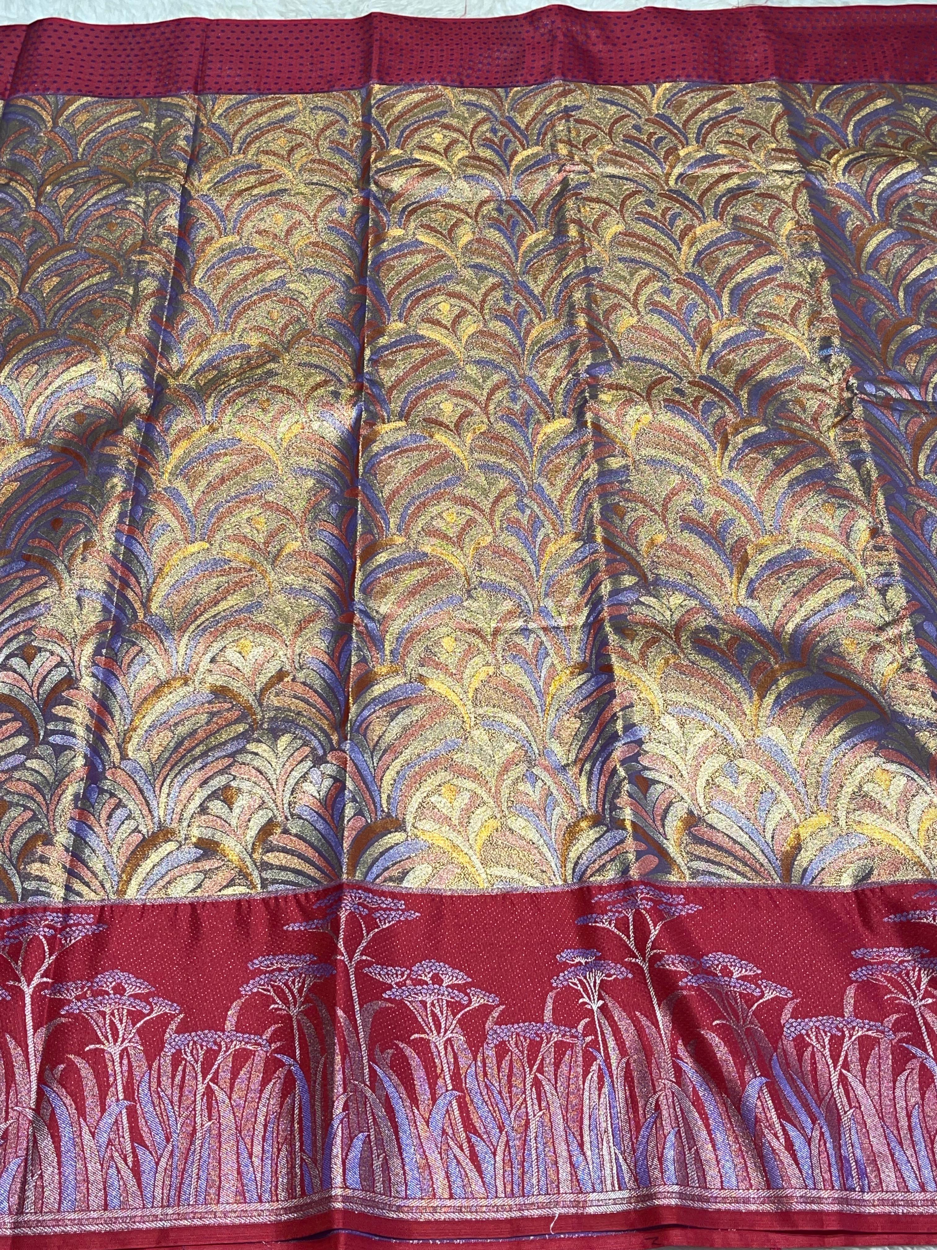 SWAYAMVARAM-LIGHT PURPLE WITH PINK SAREE