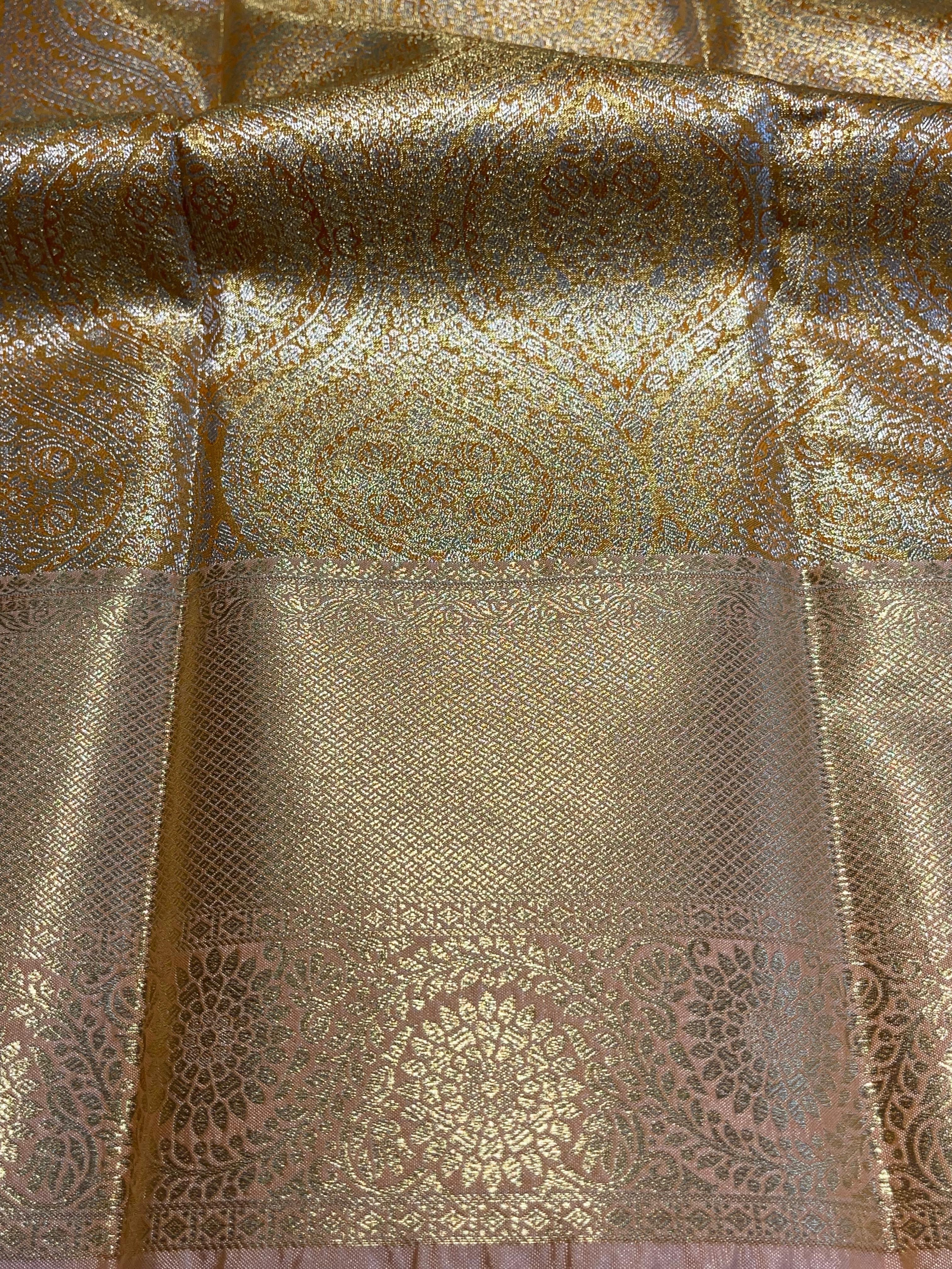 SWAYAMVARAM-GOLD DUAL TONE BRIDAL EDIT SAREE