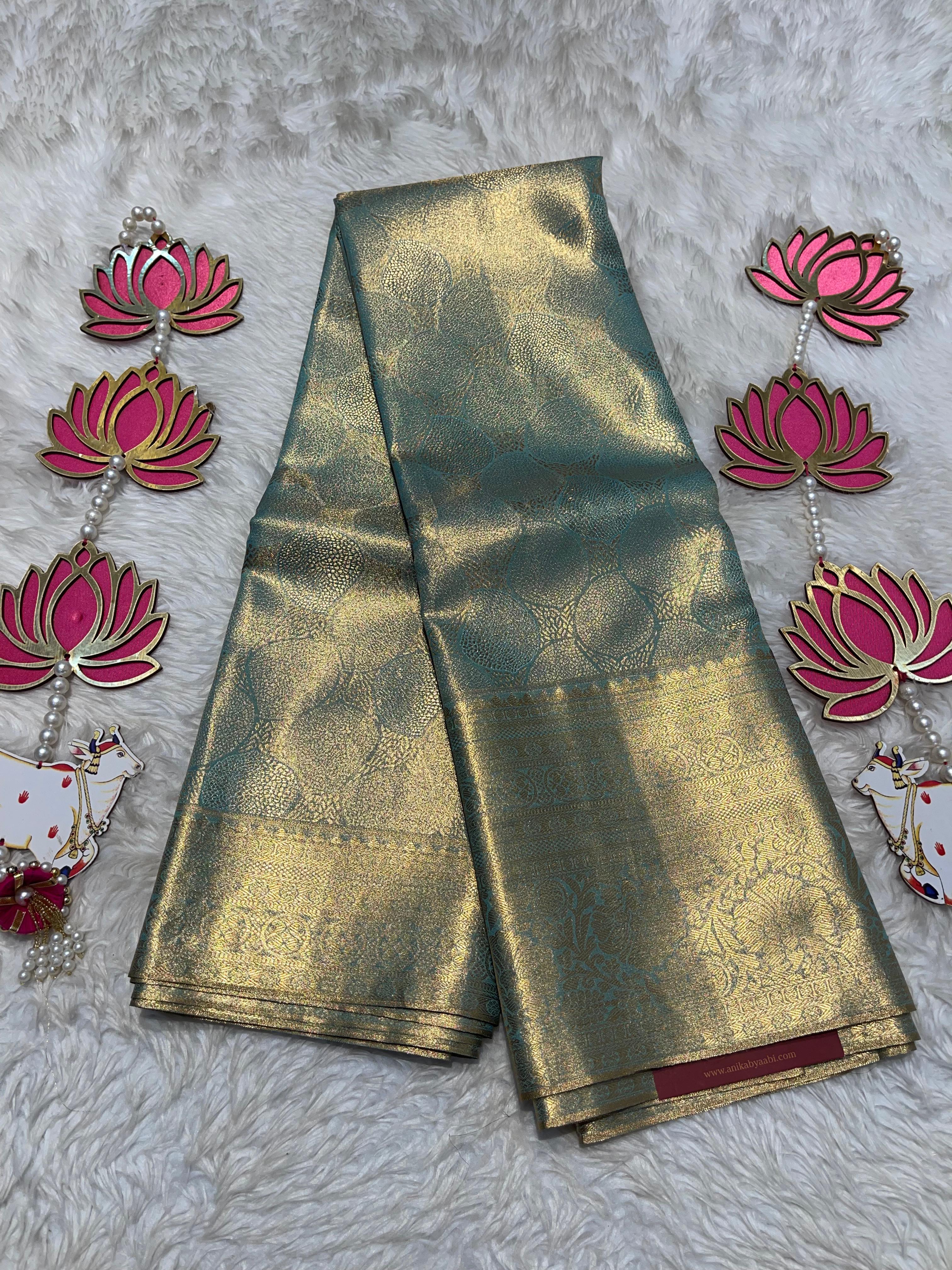 SWAYAMVARAM-PASTEL ICEBLUE BUTTAS SAREE