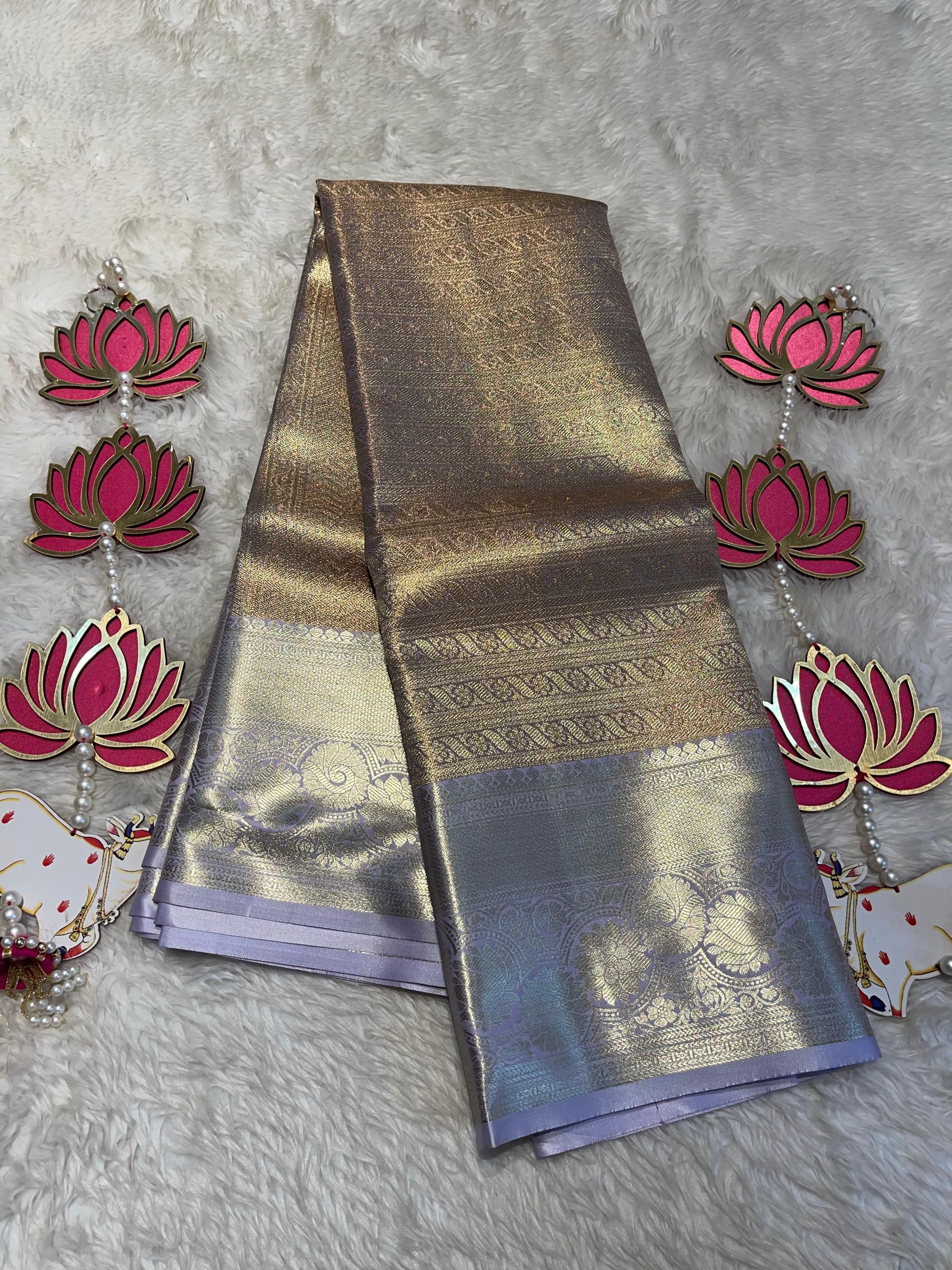 SWAYAMVARAM-LILAC AND DUAL TONE SILK SL06