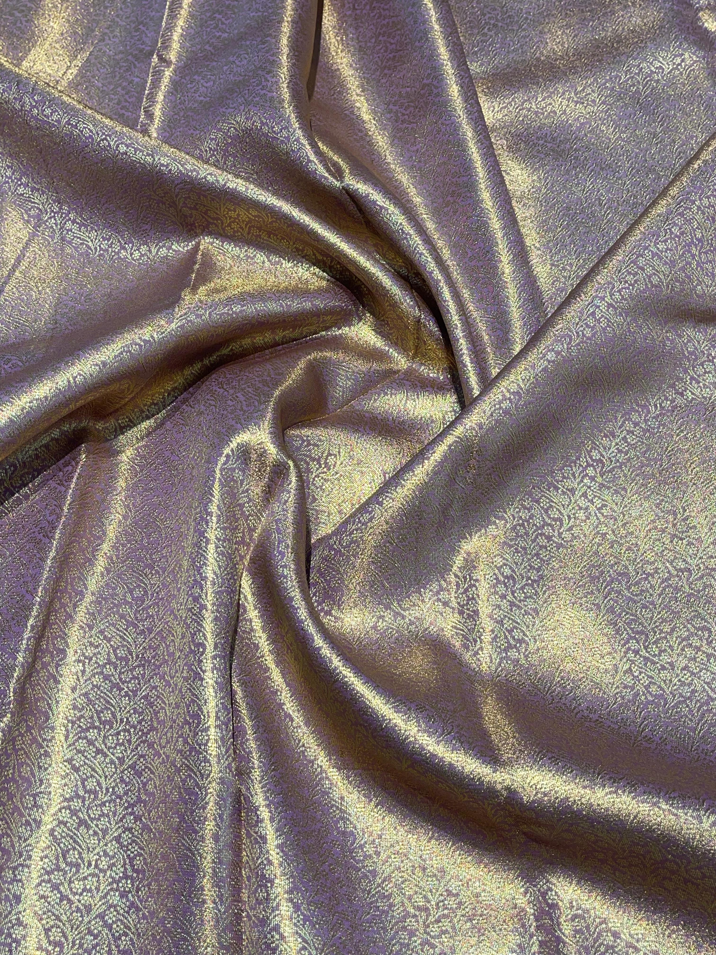 SWAYAMVARAM-LILAC DUAL TONE SILK SAREE SL01