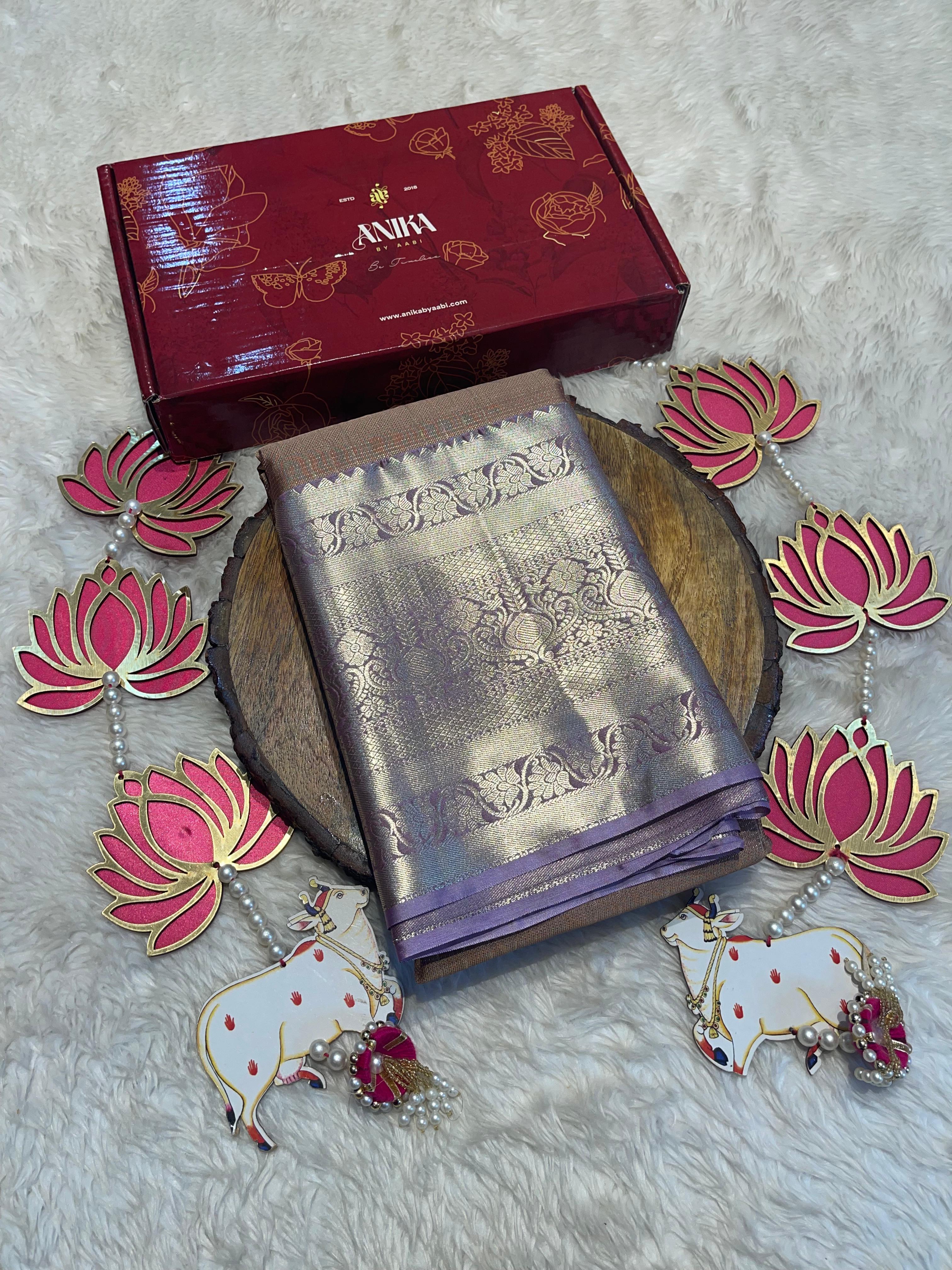 SWAYAMVARAM-LILAC DUAL TONE SILK SL05