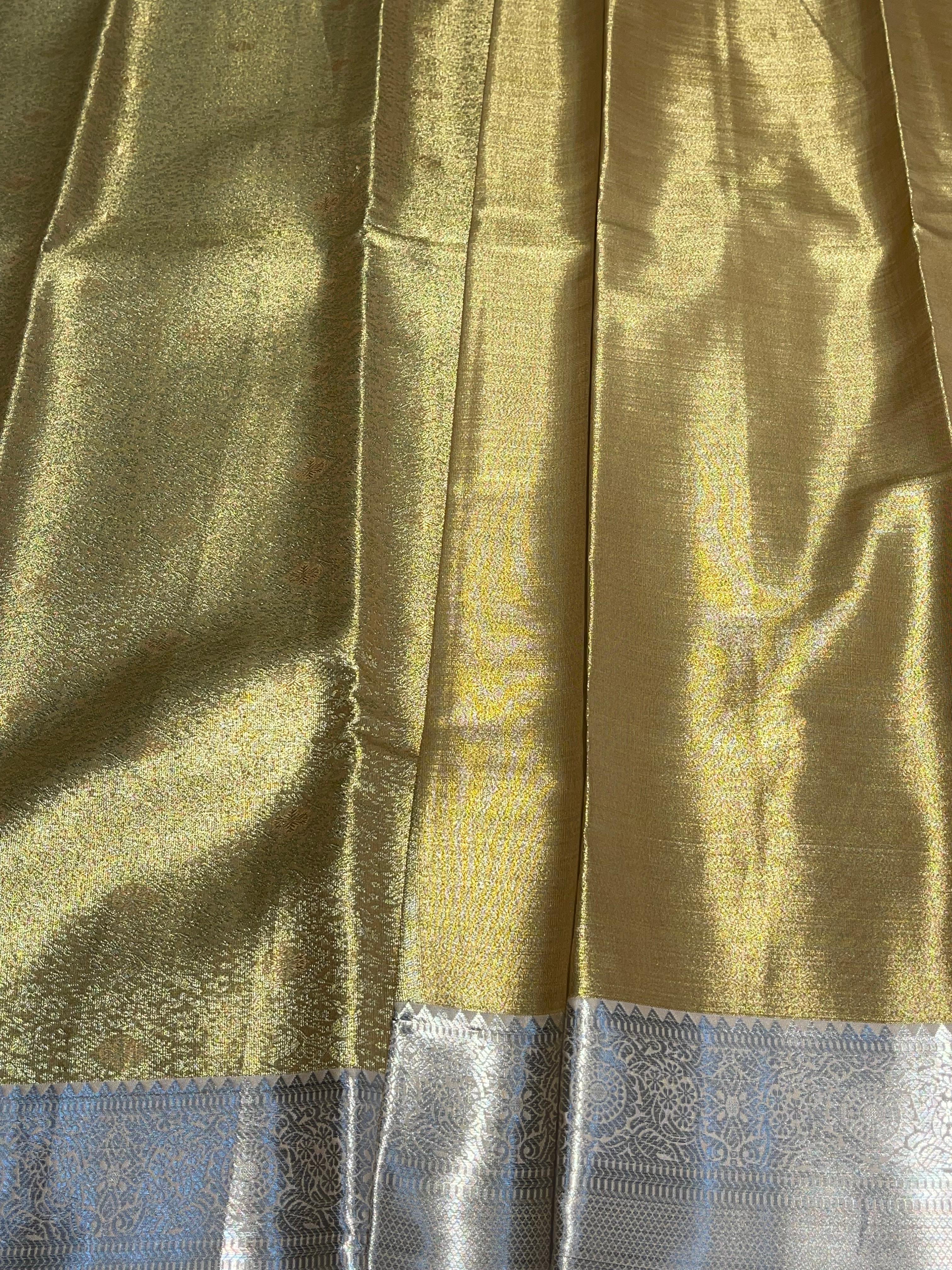 SWAYAMVARAM-ROYAL GOLD DUAL TONE SAREE
