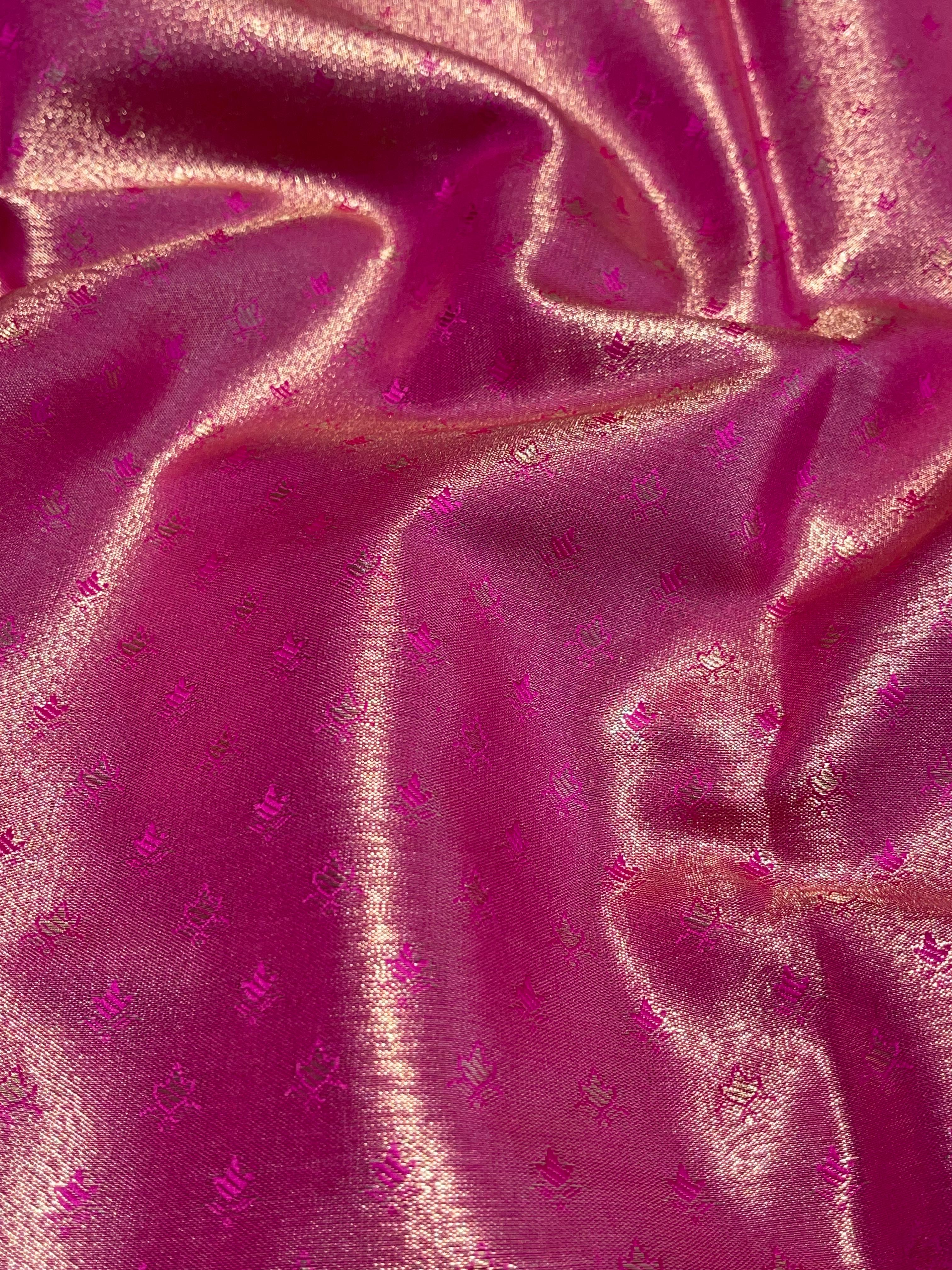SWAYAMVARAM-GREEN WITH RANIPINK REDDISH SILK SAREE