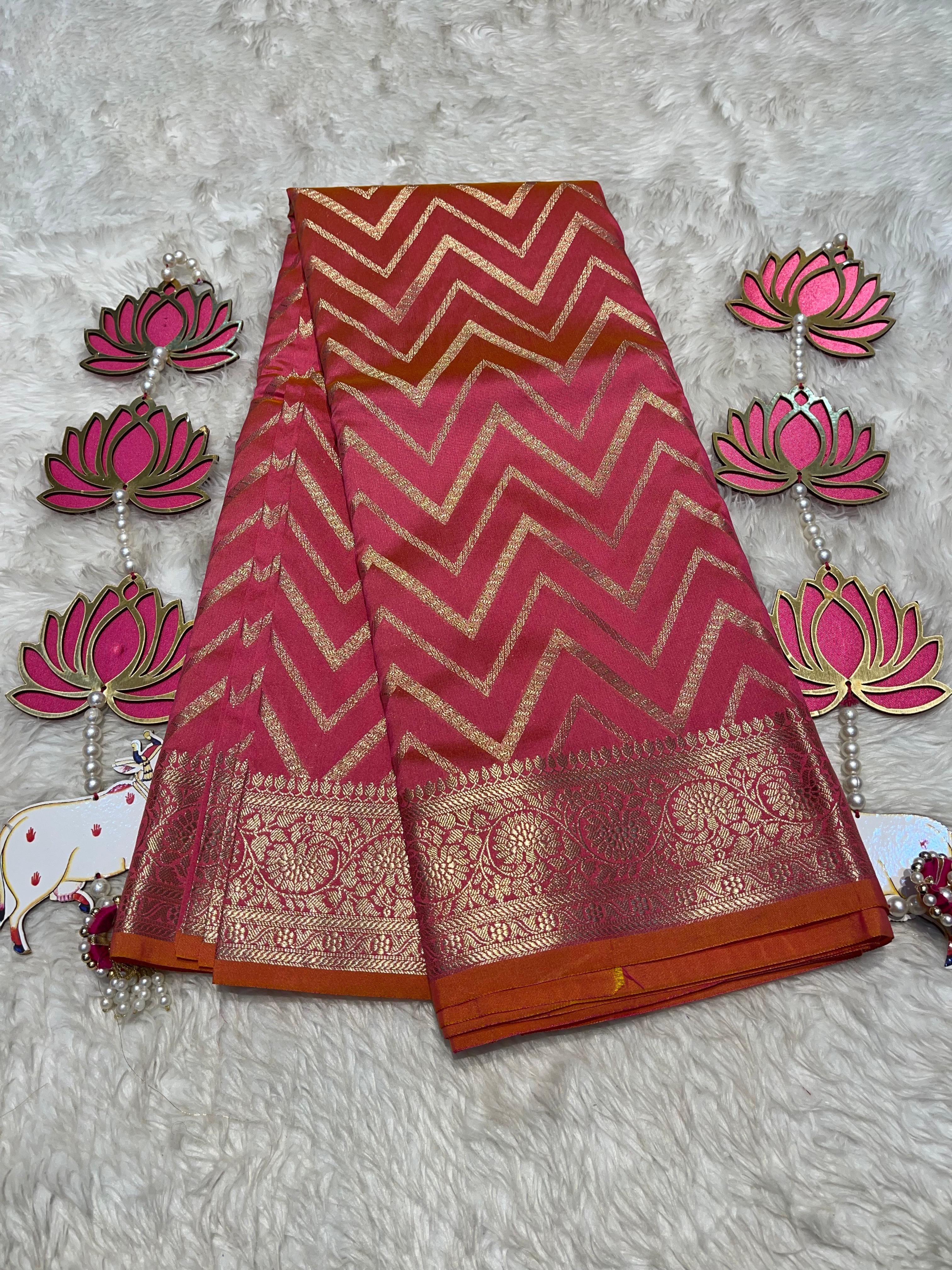 ANIKA'S SEMI KATAN SILK SAREE - ASK03