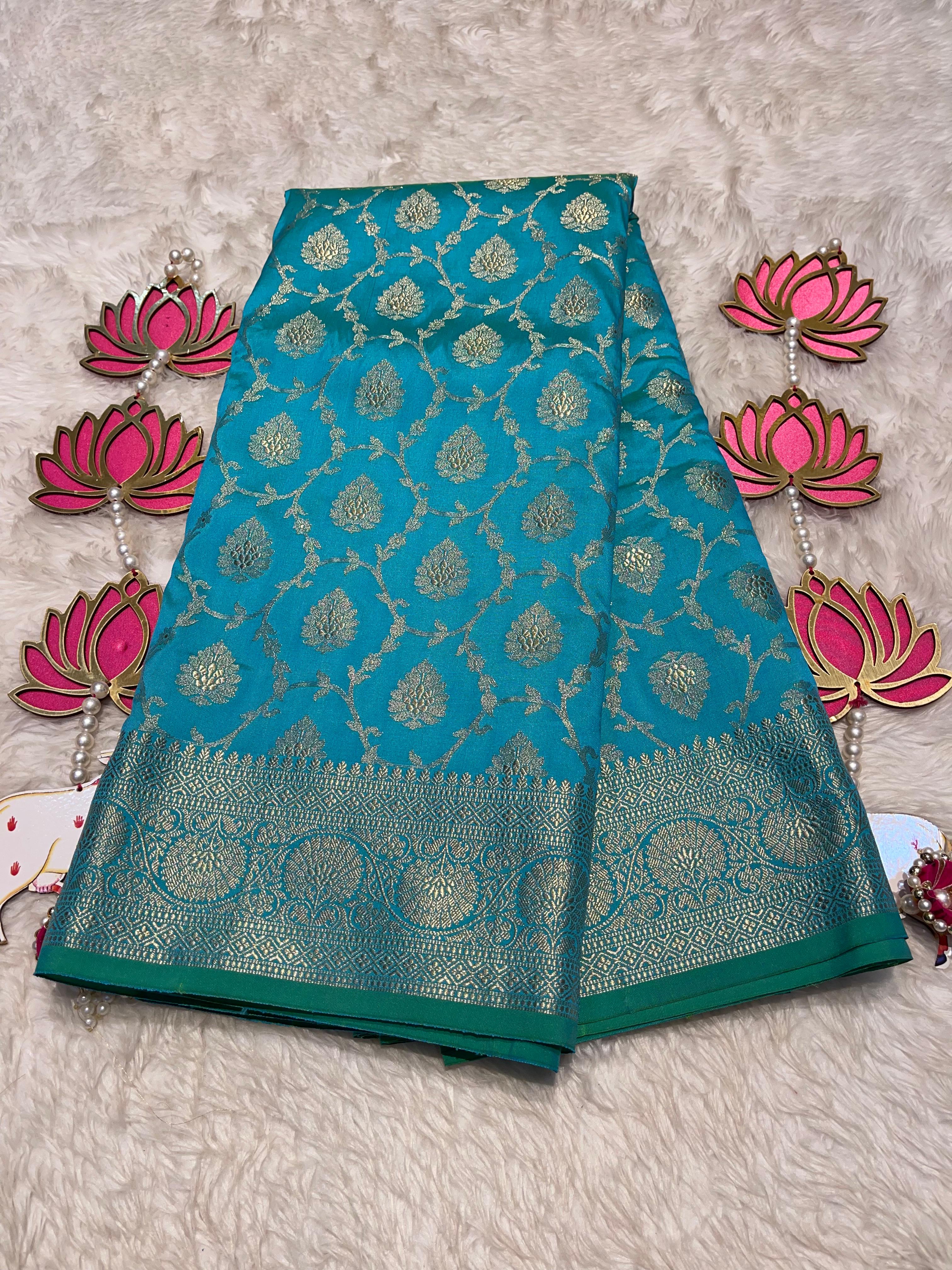 ANIKA'S SEMI KATAN SILK SAREE - ASK02