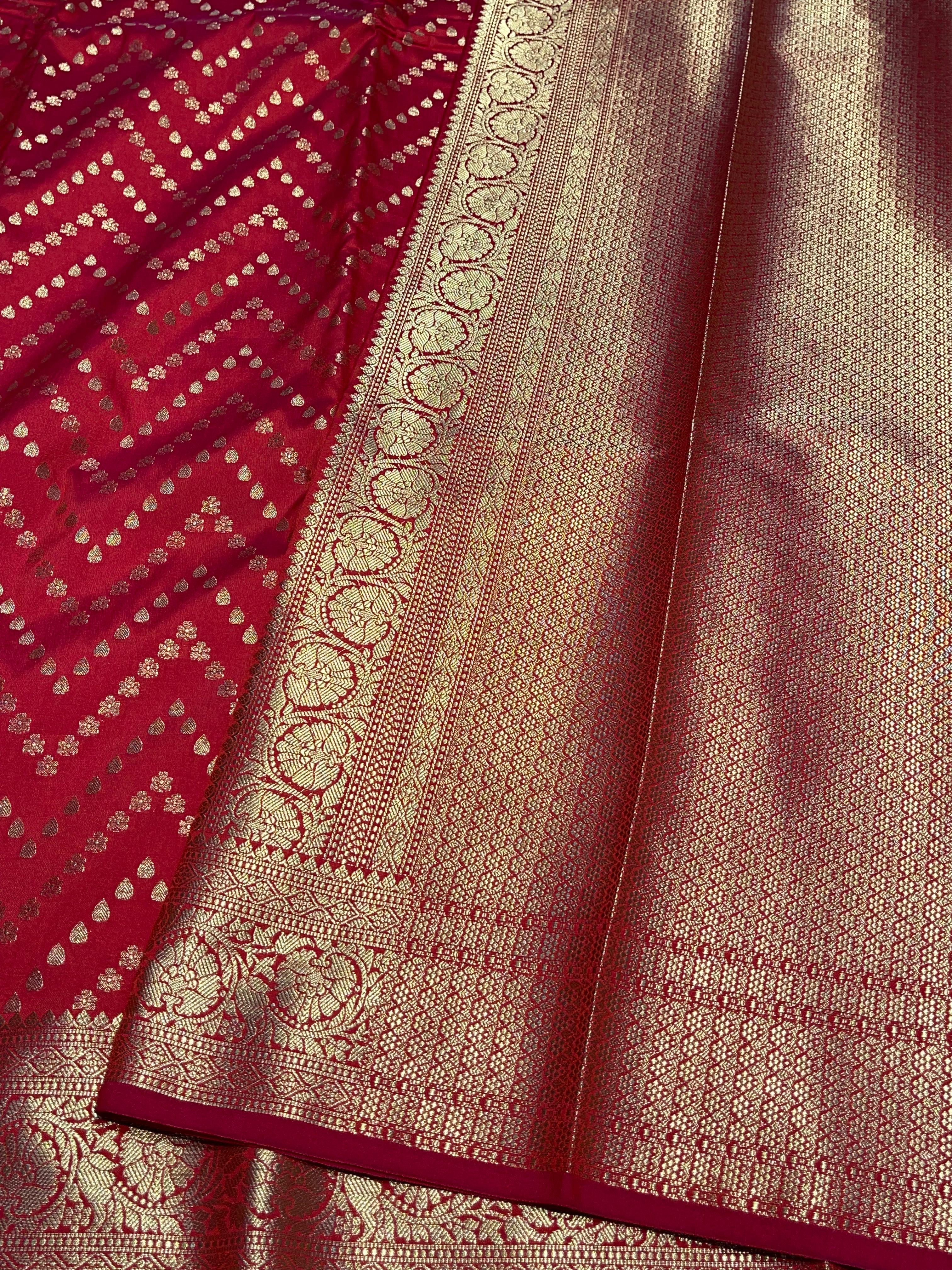 ANIKA'S SEMI KATAN SILK SAREE - ASK01