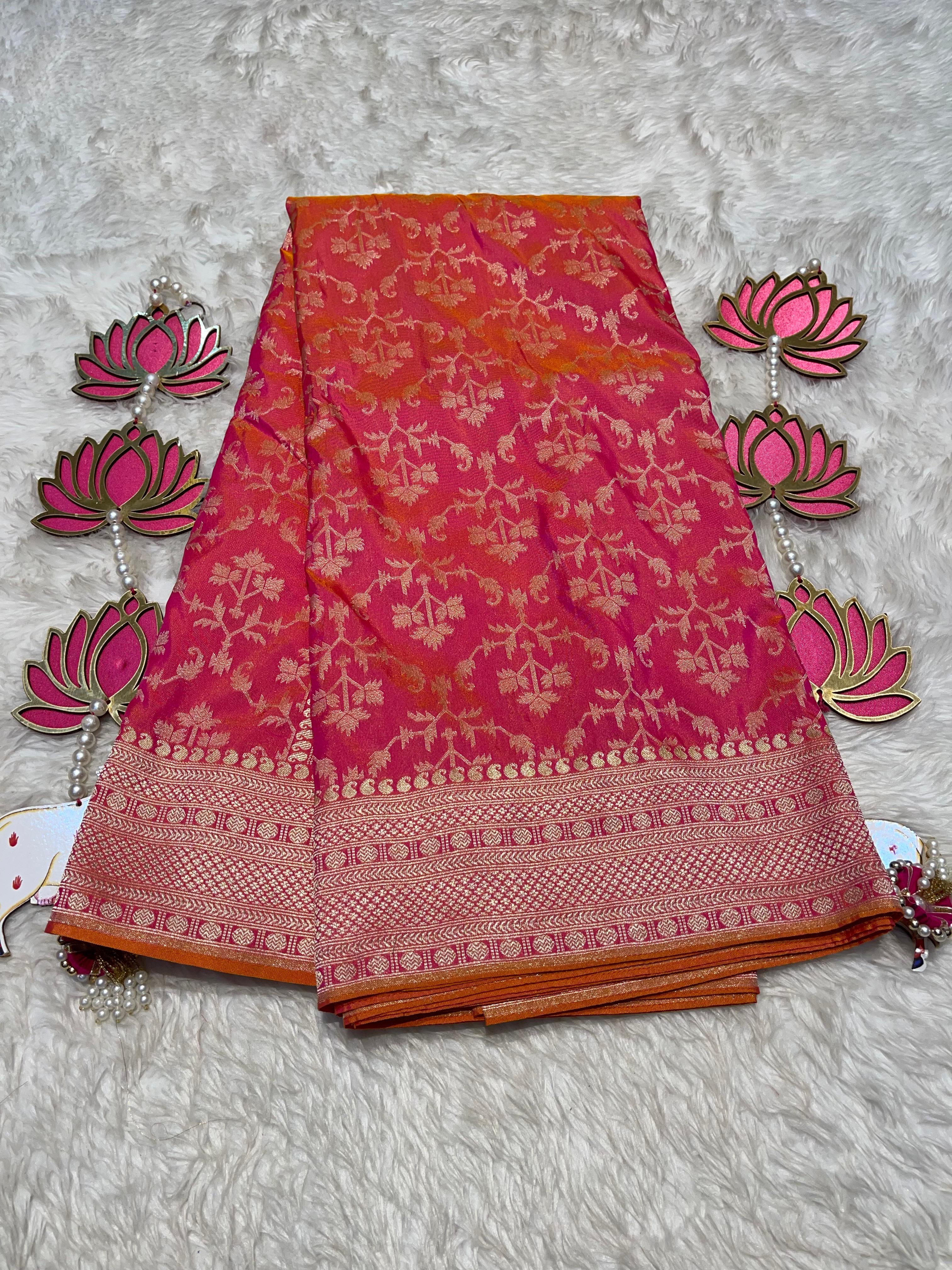 ANIKA'S SEMI KATAN SILK SAREE - ASK05