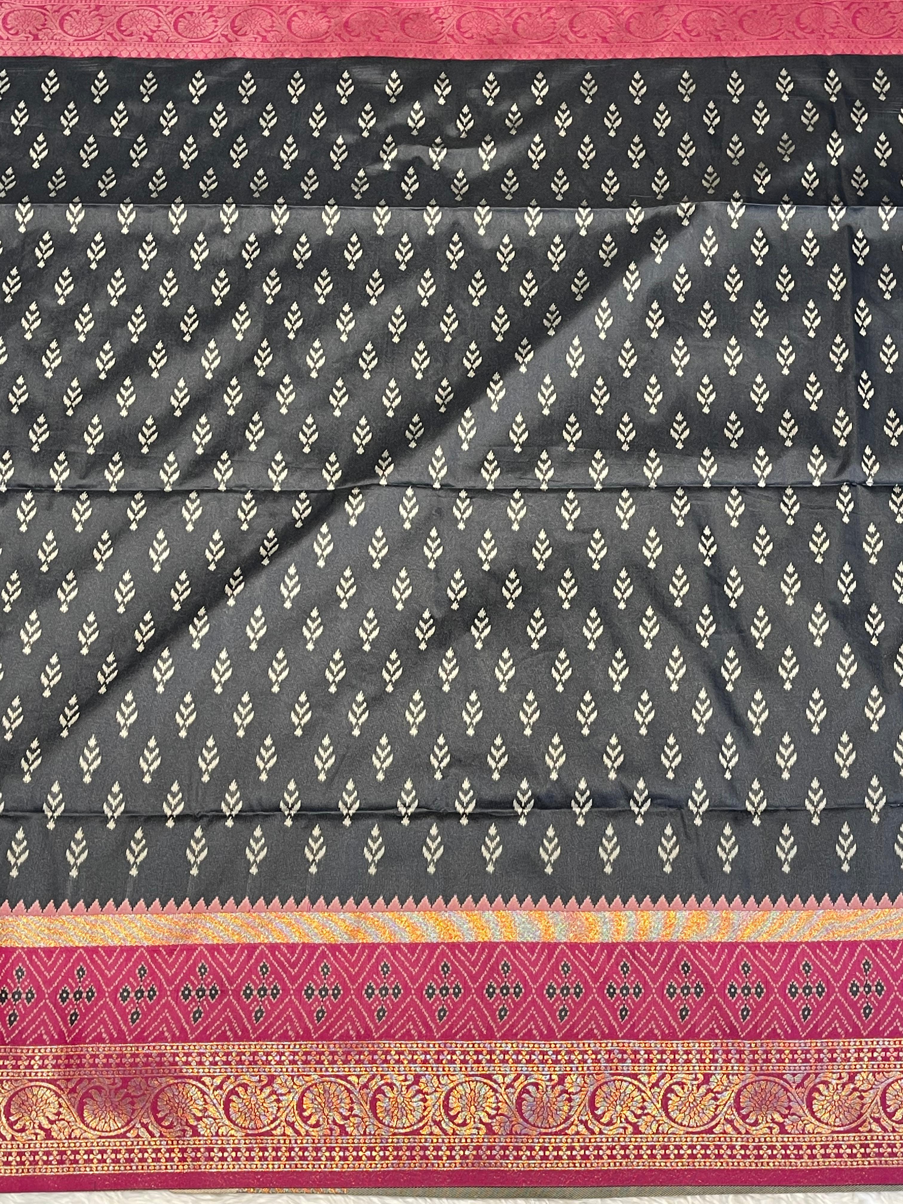 POCHAMPALLY SEMI SILK SAREE - PS08