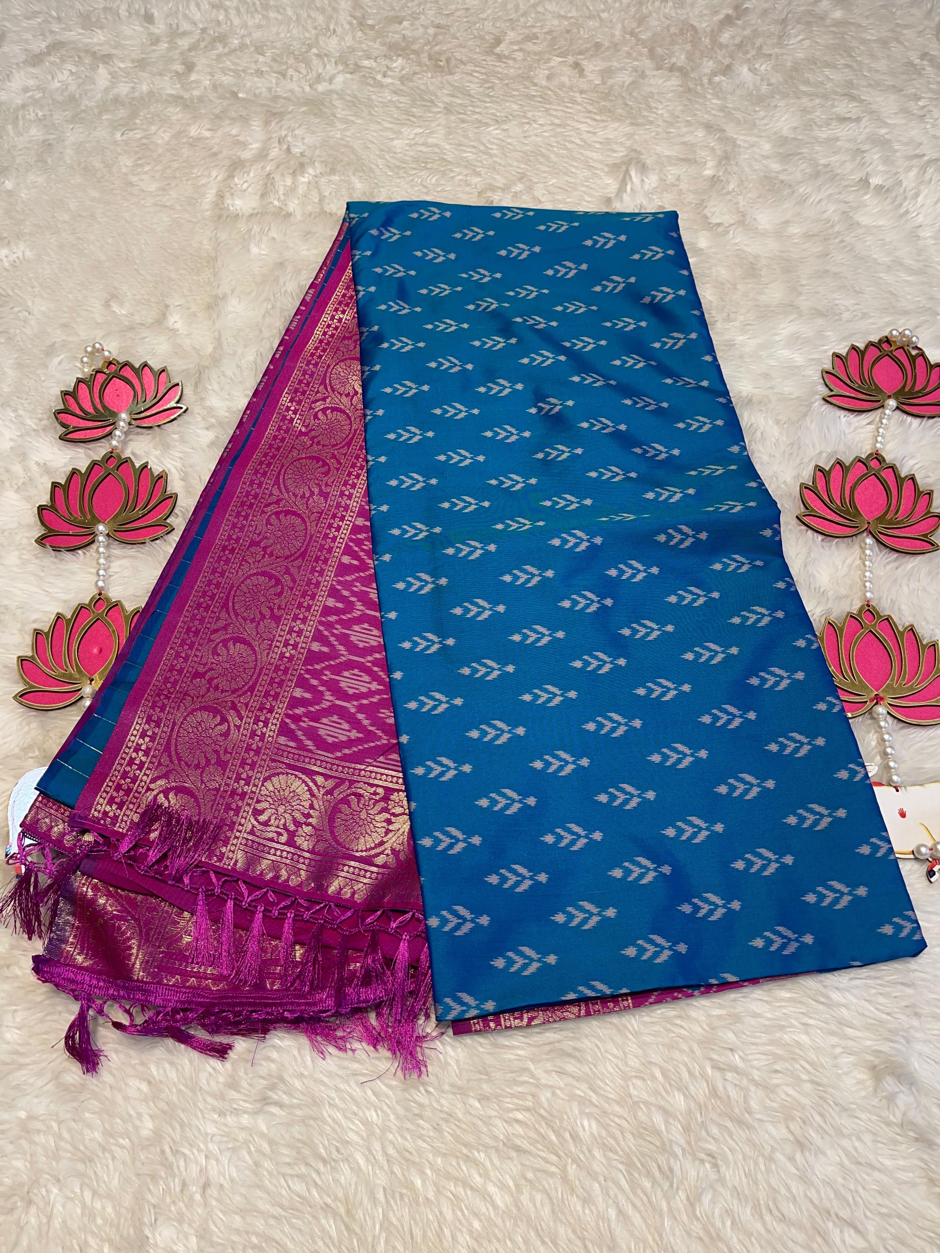 POCHAMPALLY SEMI SILK SAREE - PS04