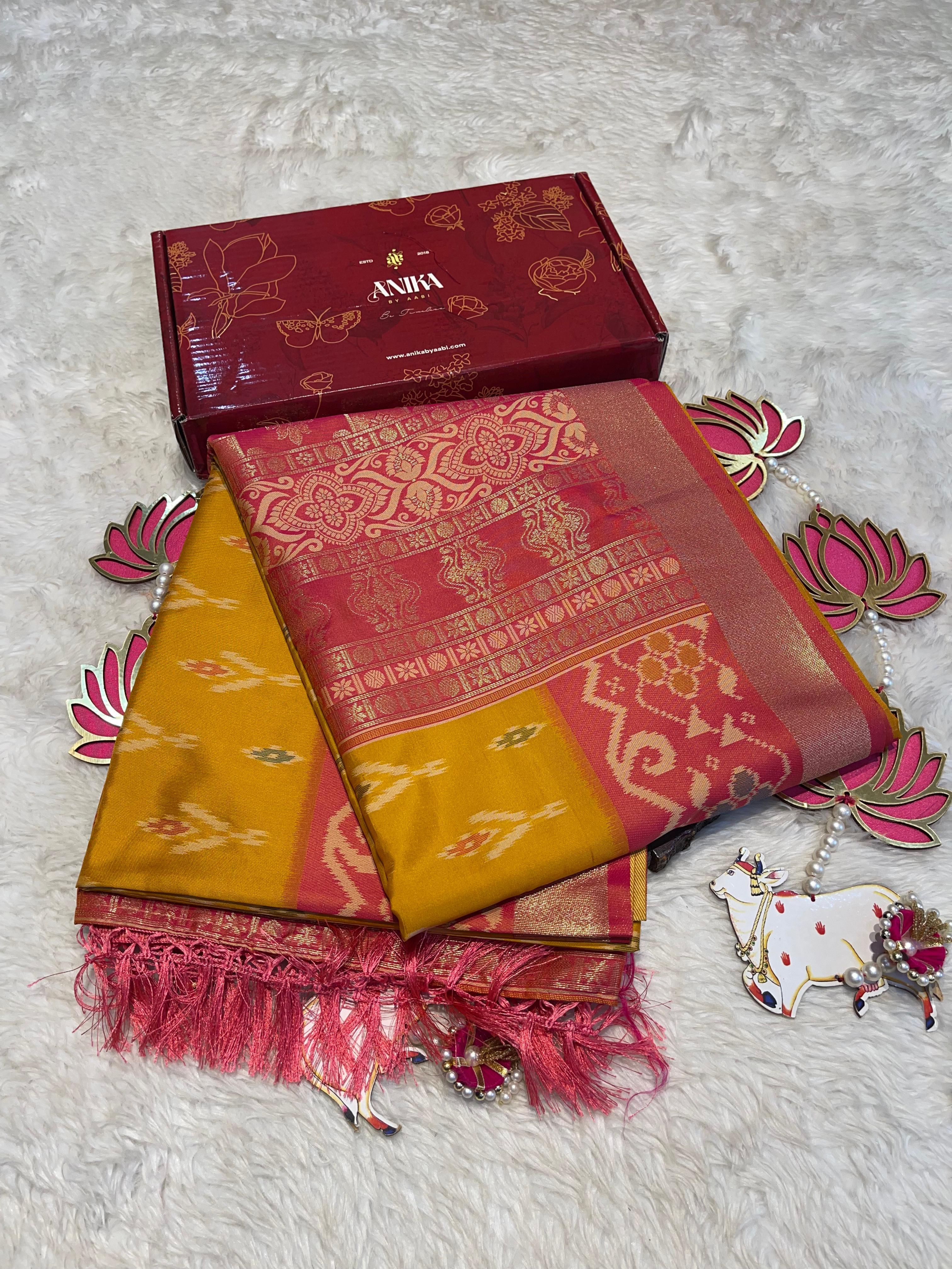POCHAMPALLY SEMI SILK SAREE - PS01