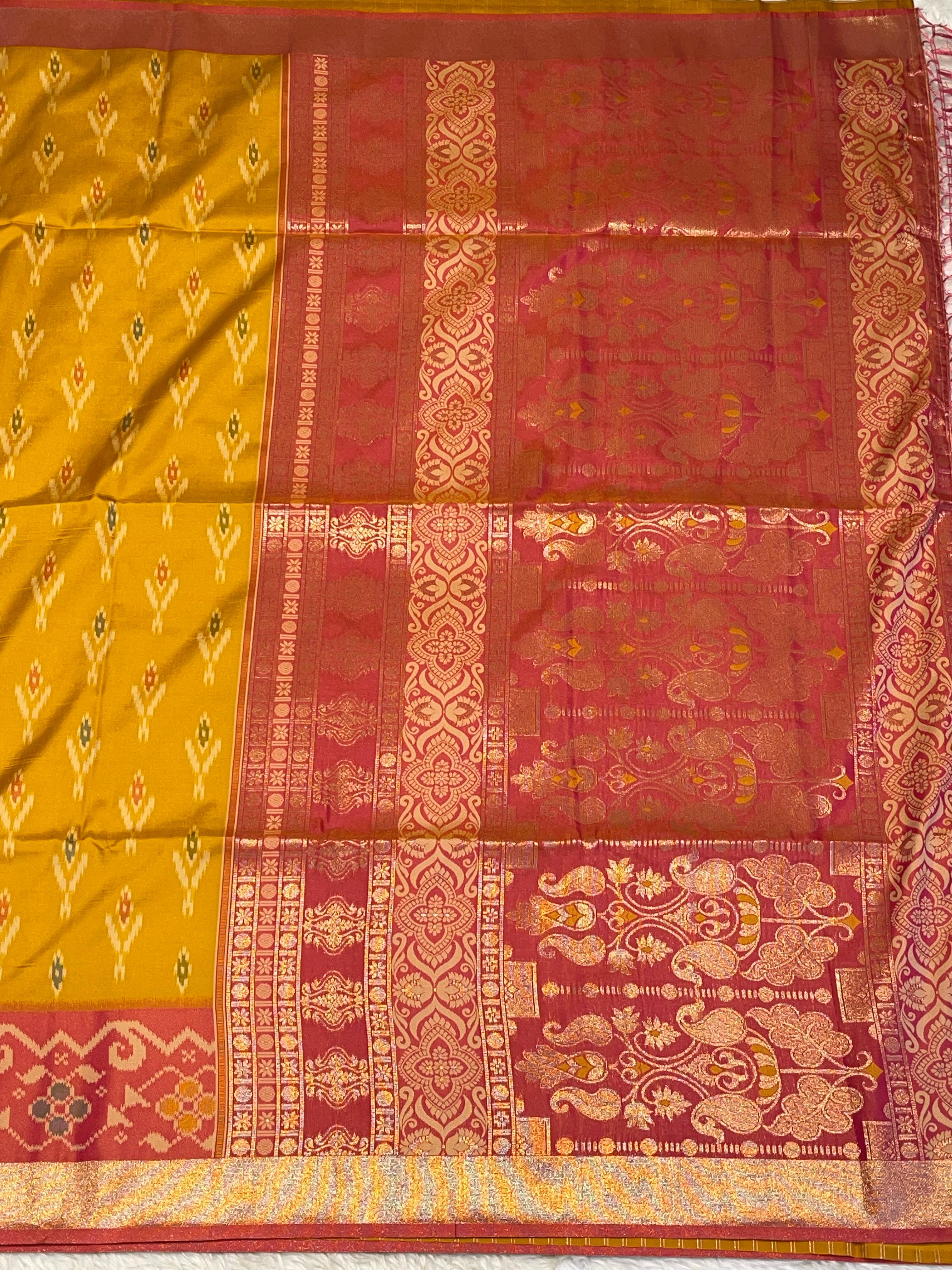 POCHAMPALLY SEMI SILK SAREE - PS01