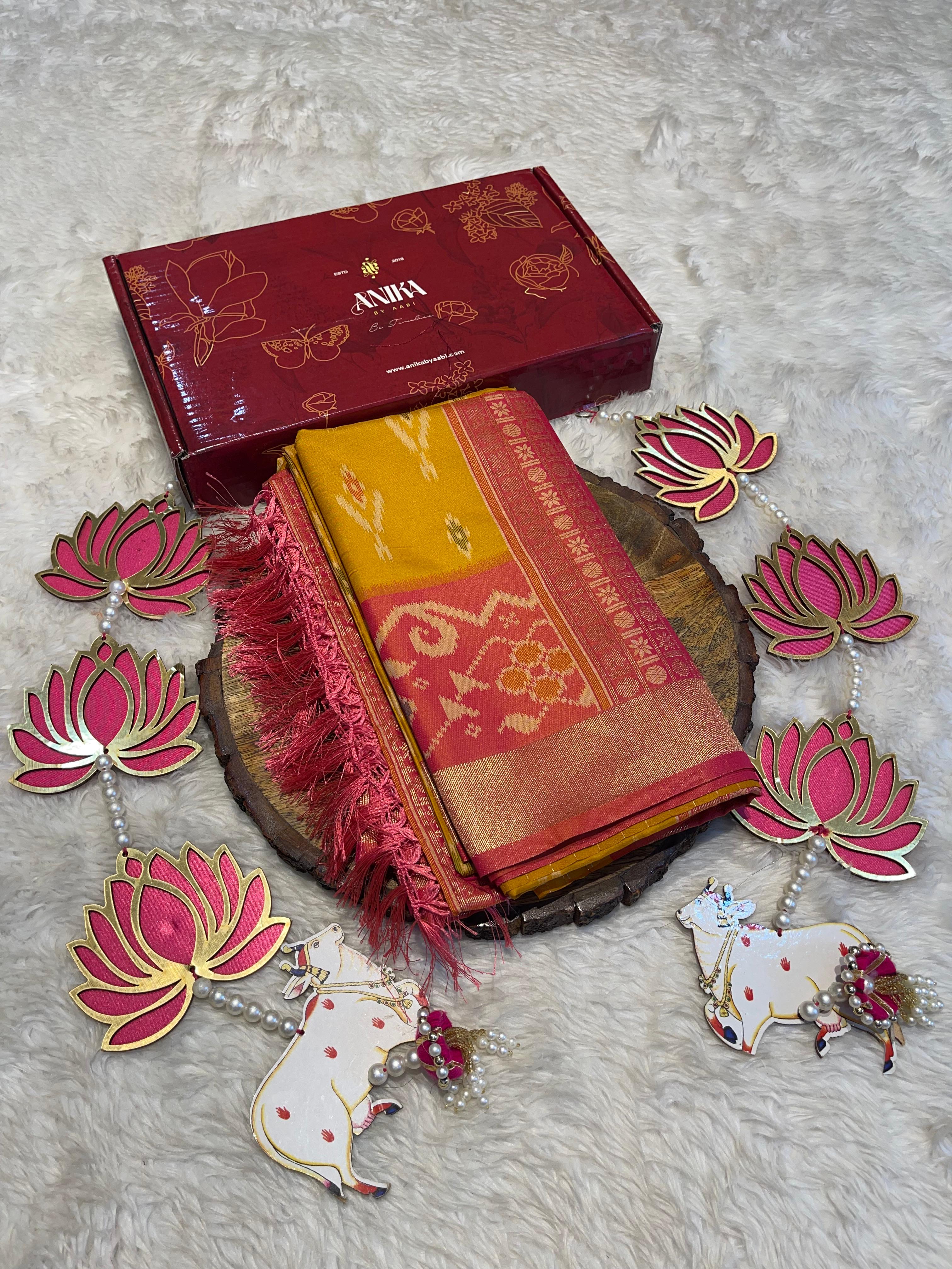 POCHAMPALLY SEMI SILK SAREE - PS01