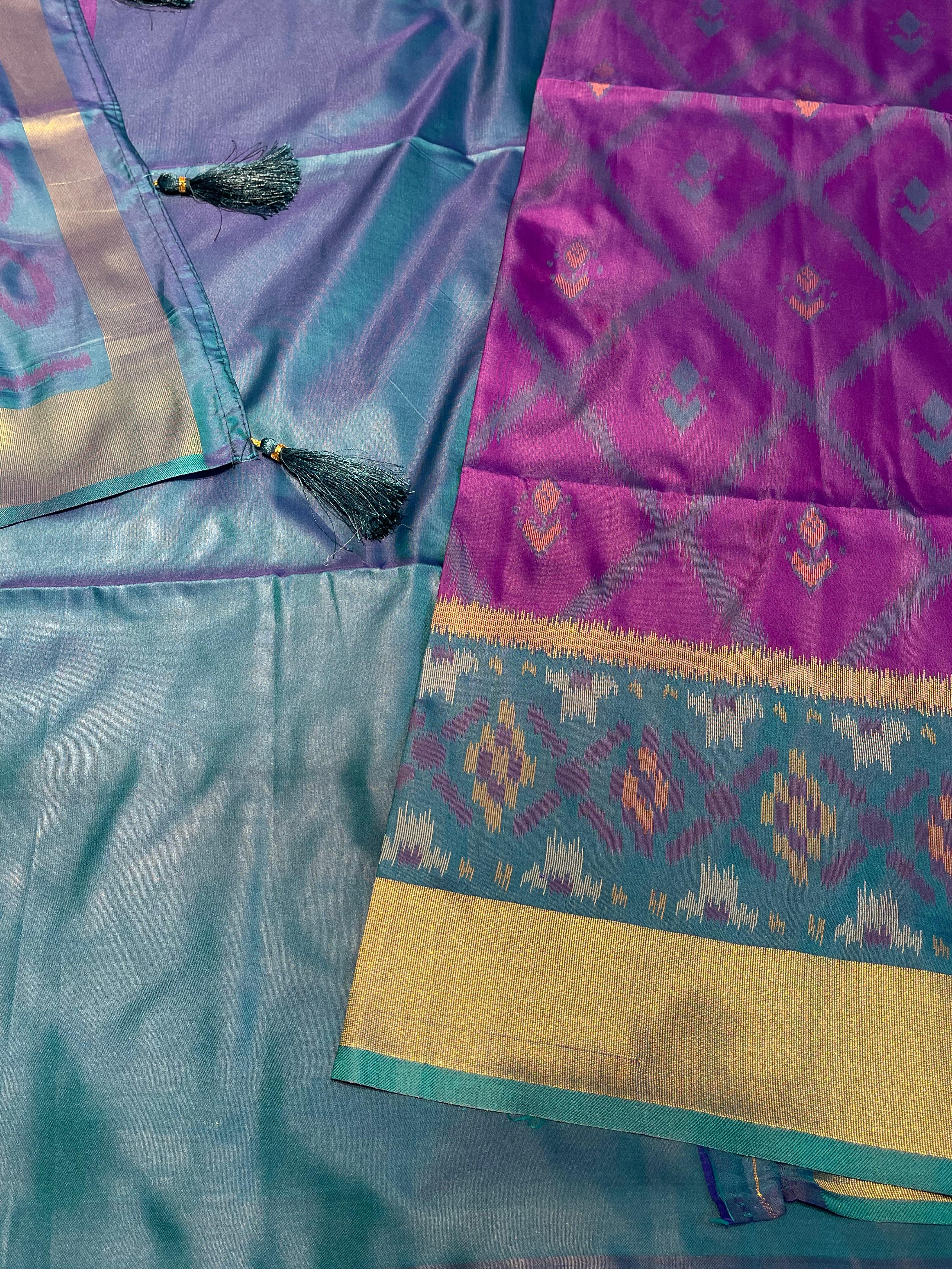 POCHAMPALLY SEMI SILK SAREE - PS05