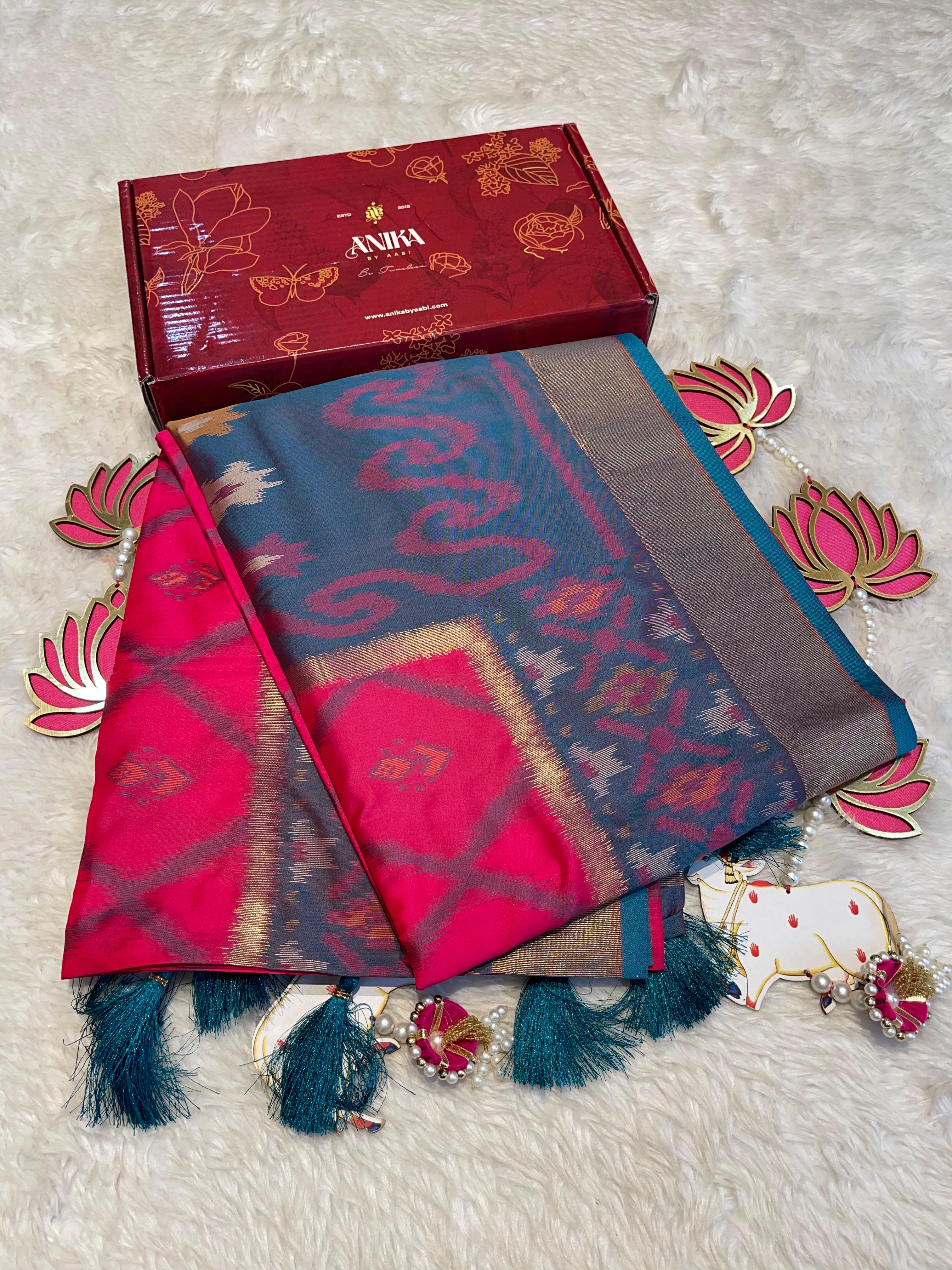 POCHAMPALLY SEMI SILK SAREE - PS06