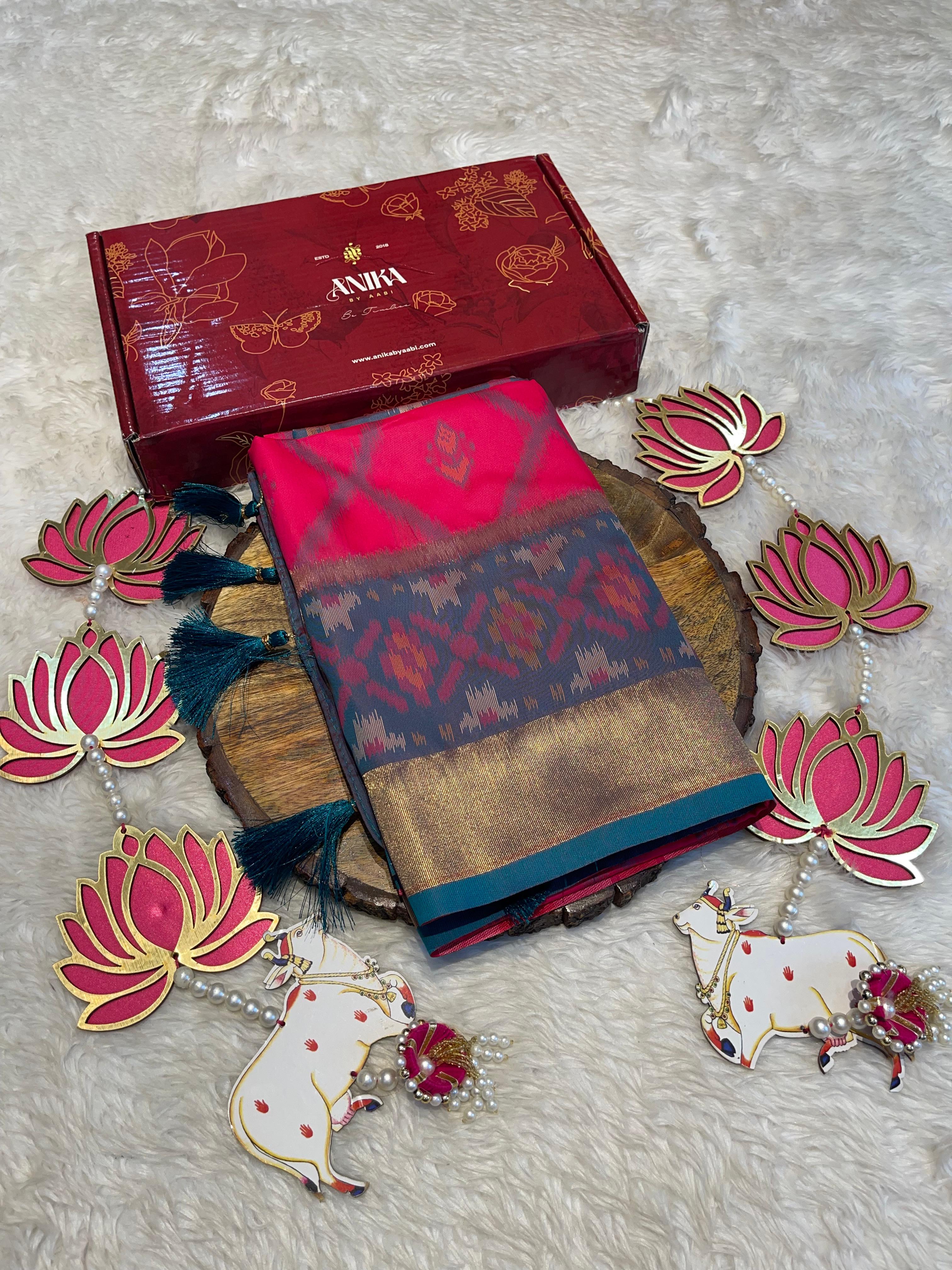 POCHAMPALLY SEMI SILK SAREE - PS06