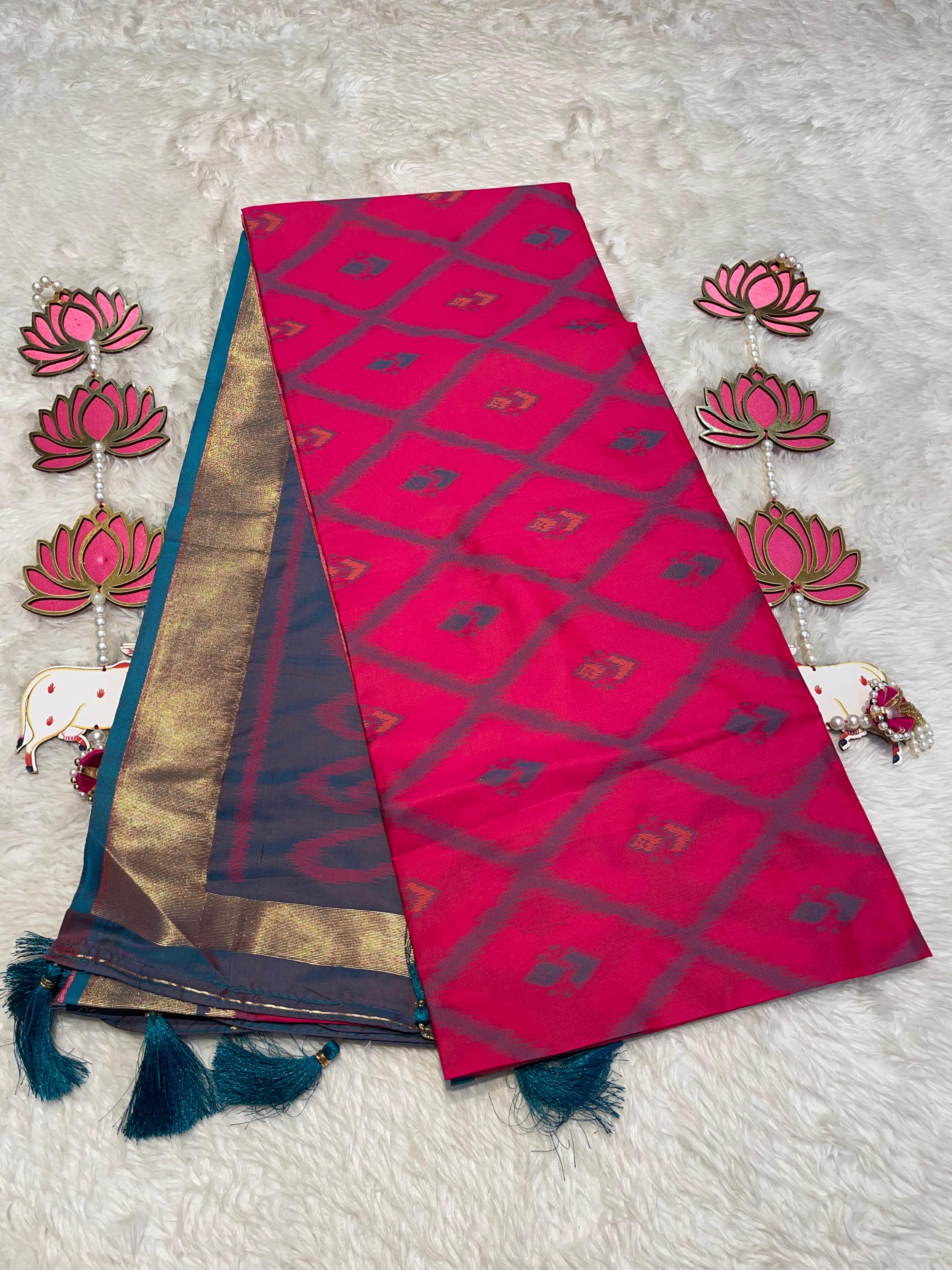 POCHAMPALLY SEMI SILK SAREE - PS06