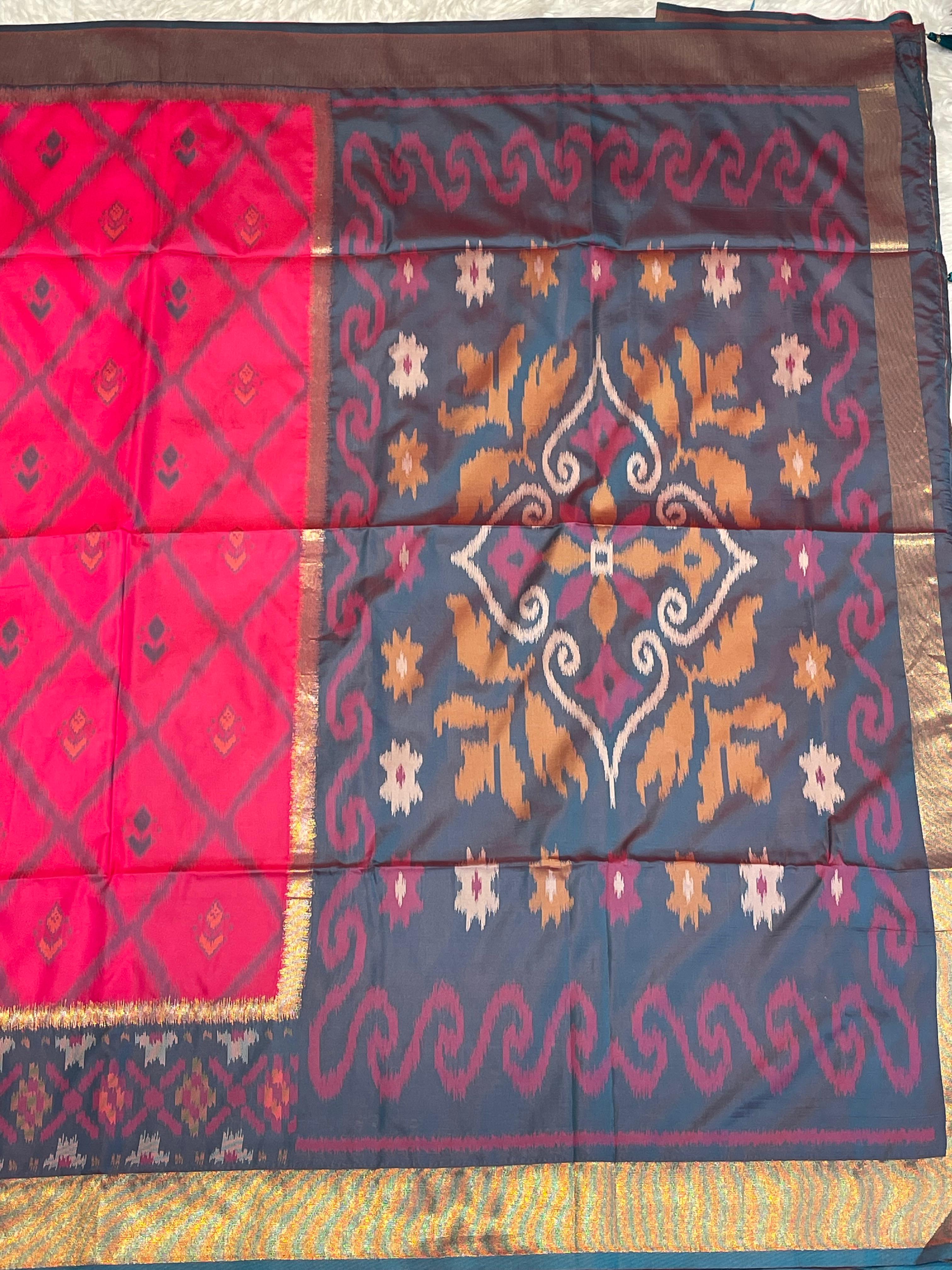 POCHAMPALLY SEMI SILK SAREE - PS06