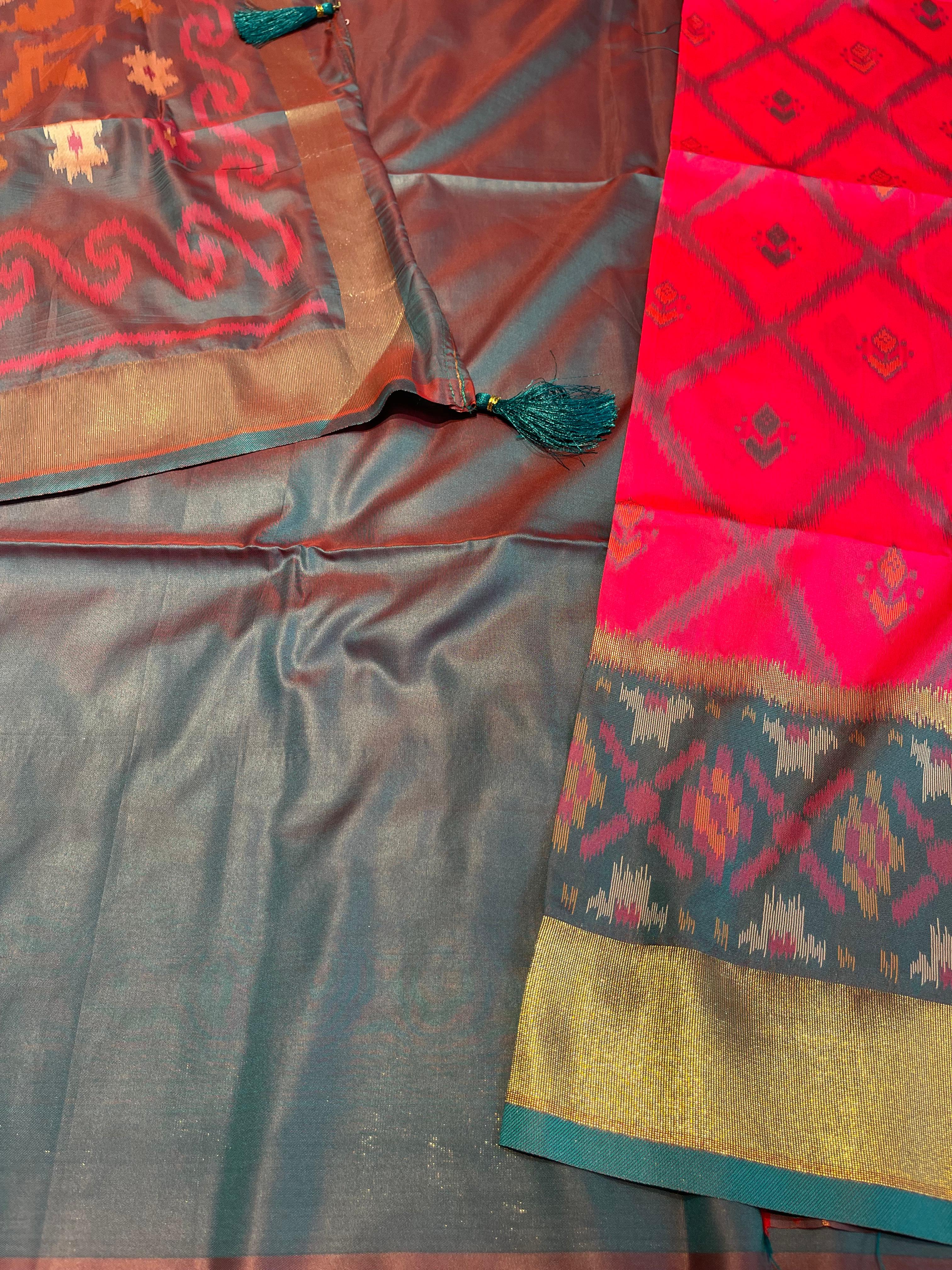 POCHAMPALLY SEMI SILK SAREE - PS06