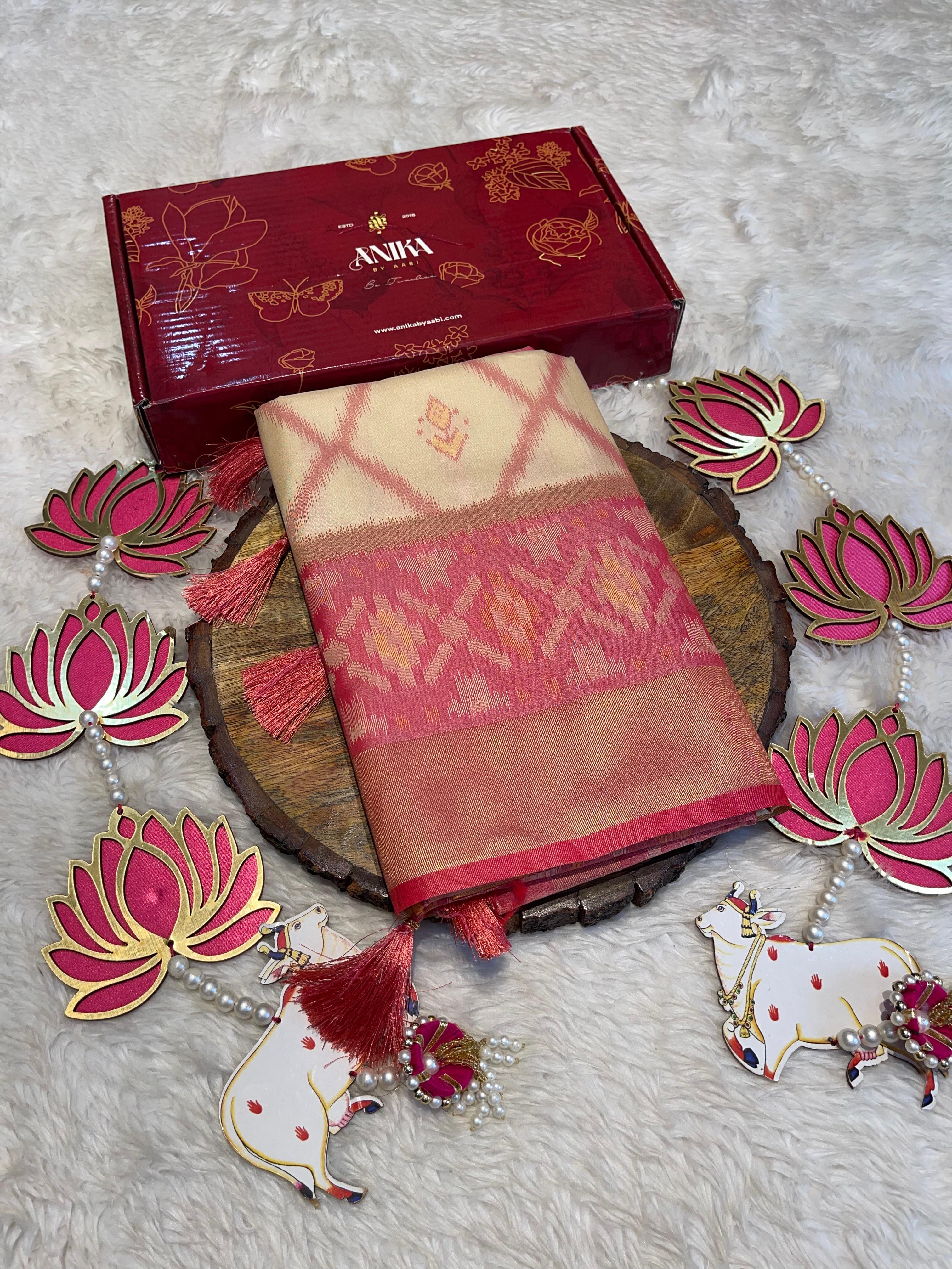 POCHAMPALLY SEMI SILK SAREE - PS07