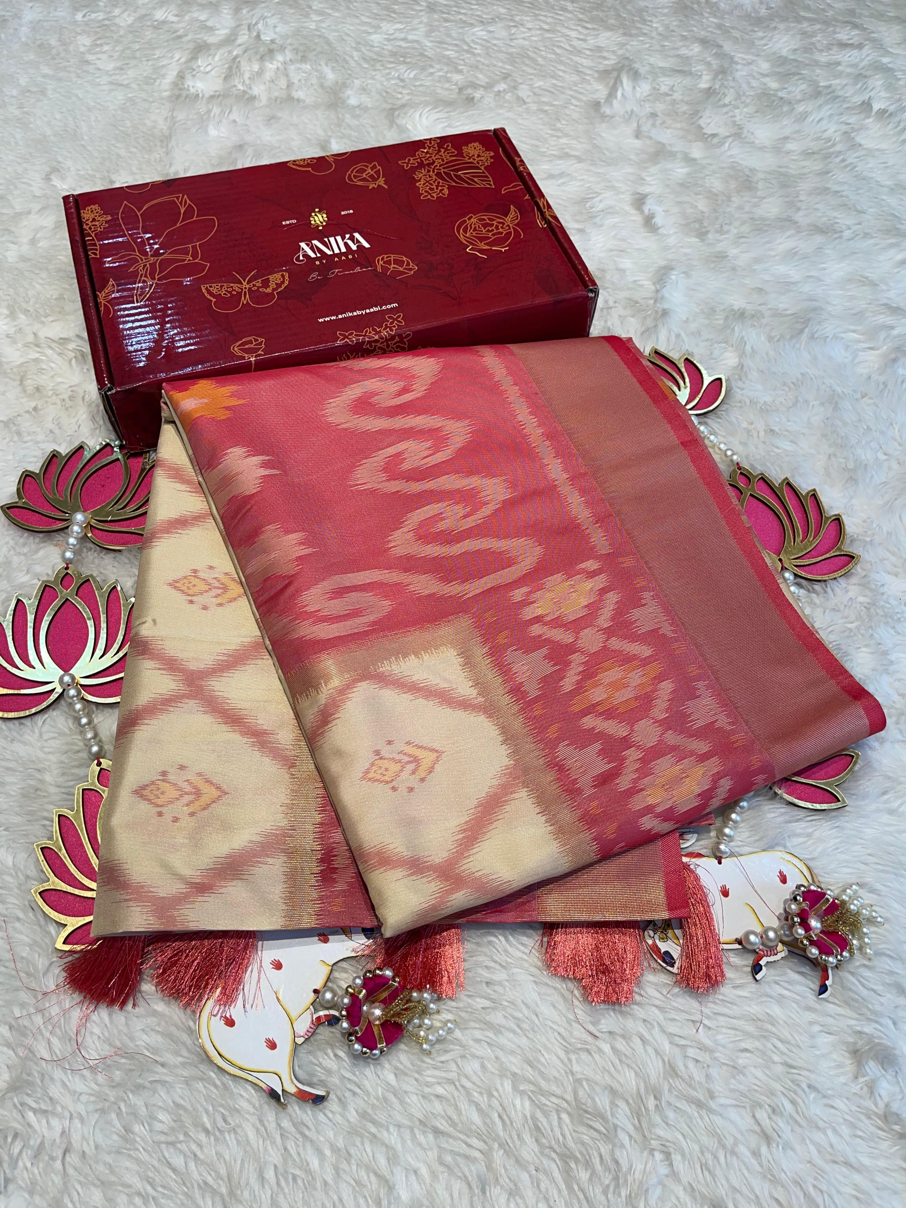 POCHAMPALLY SEMI SILK SAREE - PS07