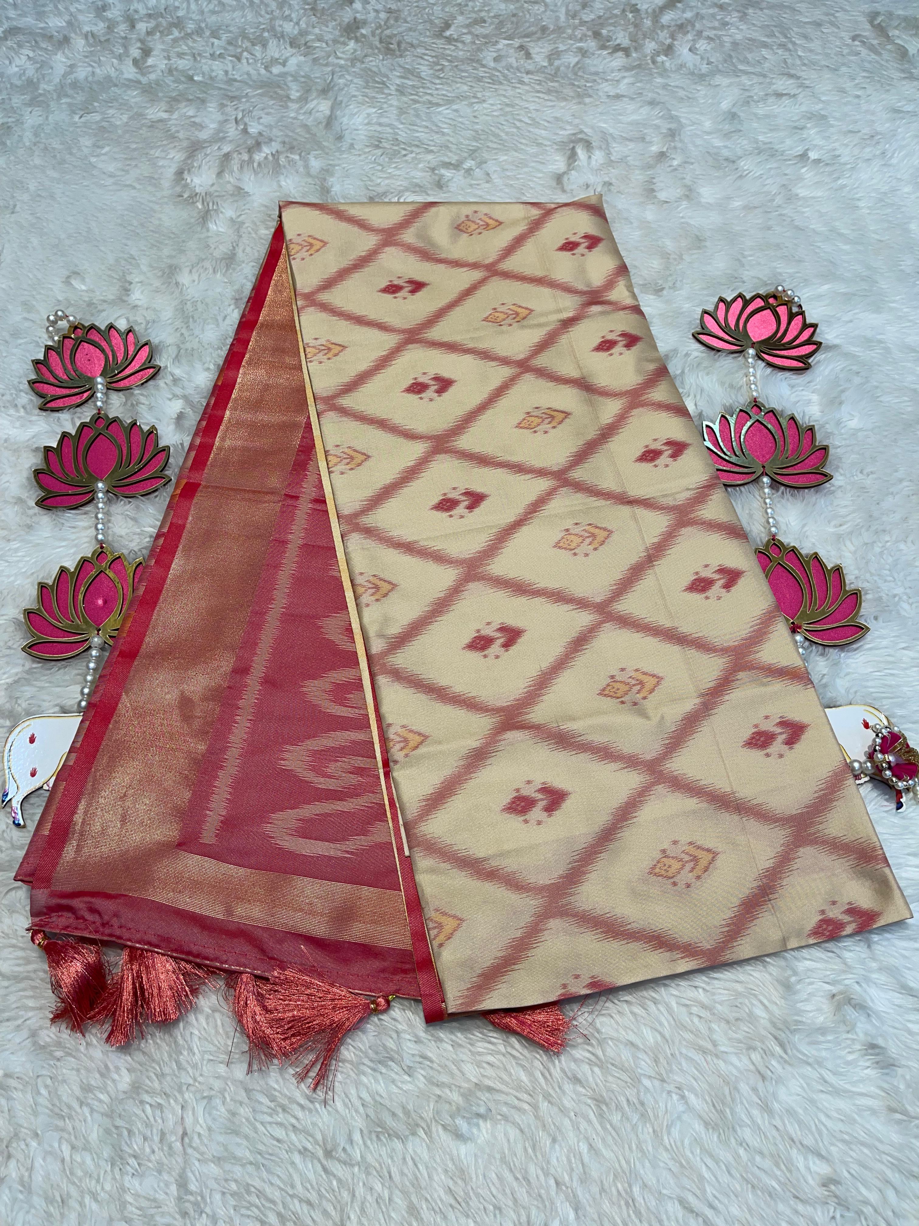 POCHAMPALLY SEMI SILK SAREE - PS07