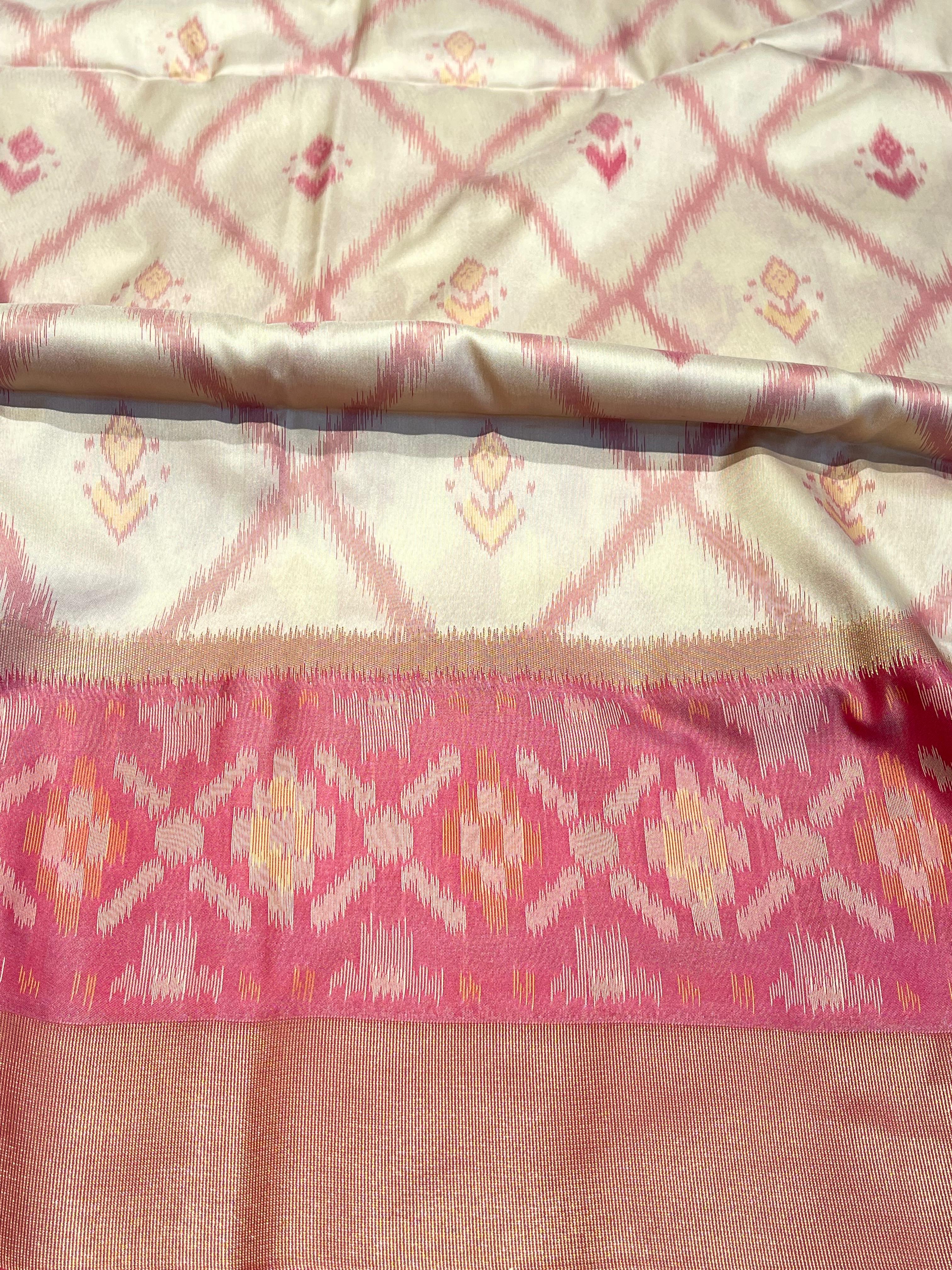 POCHAMPALLY SEMI SILK SAREE - PS07