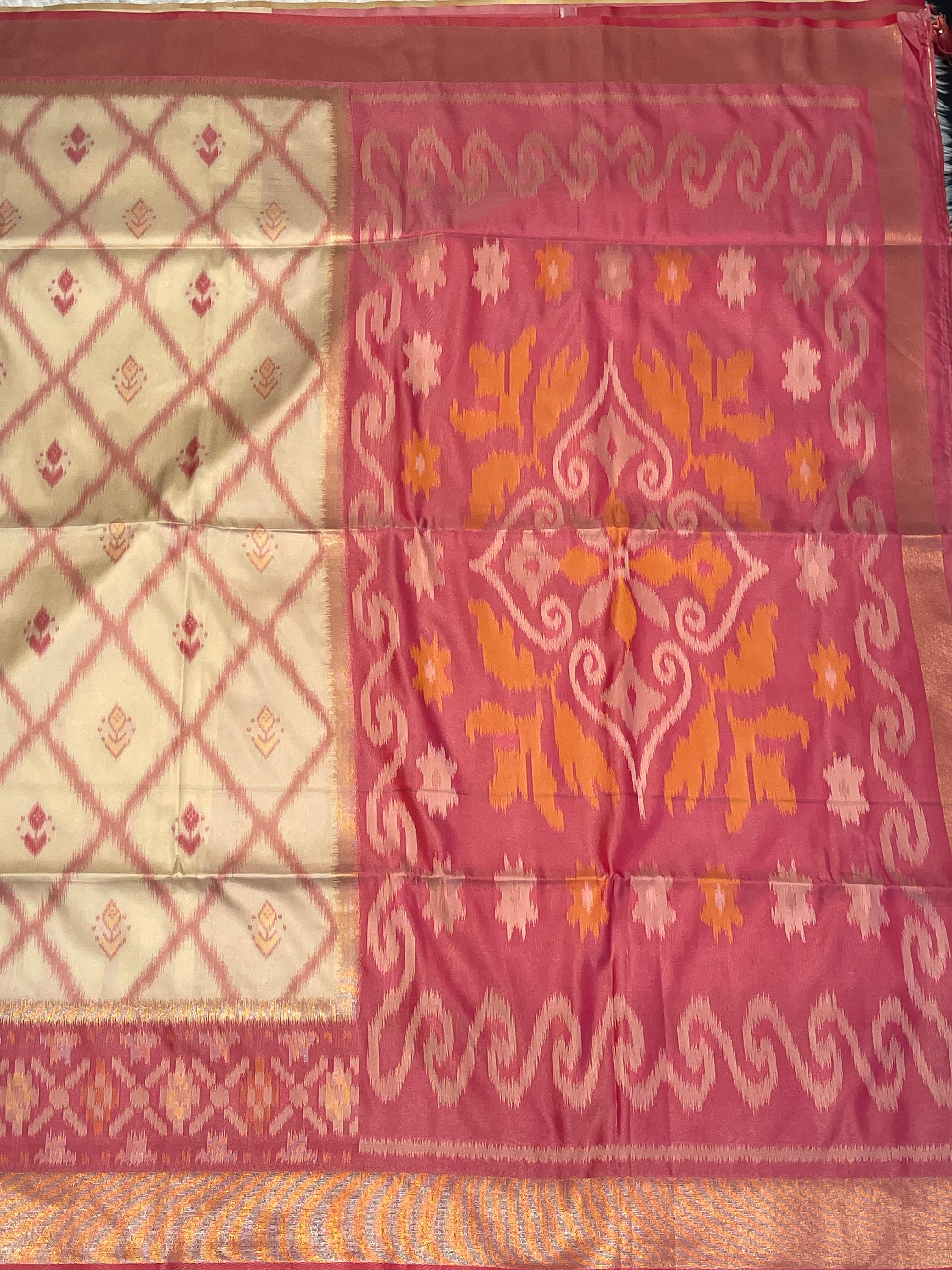 POCHAMPALLY SEMI SILK SAREE - PS07