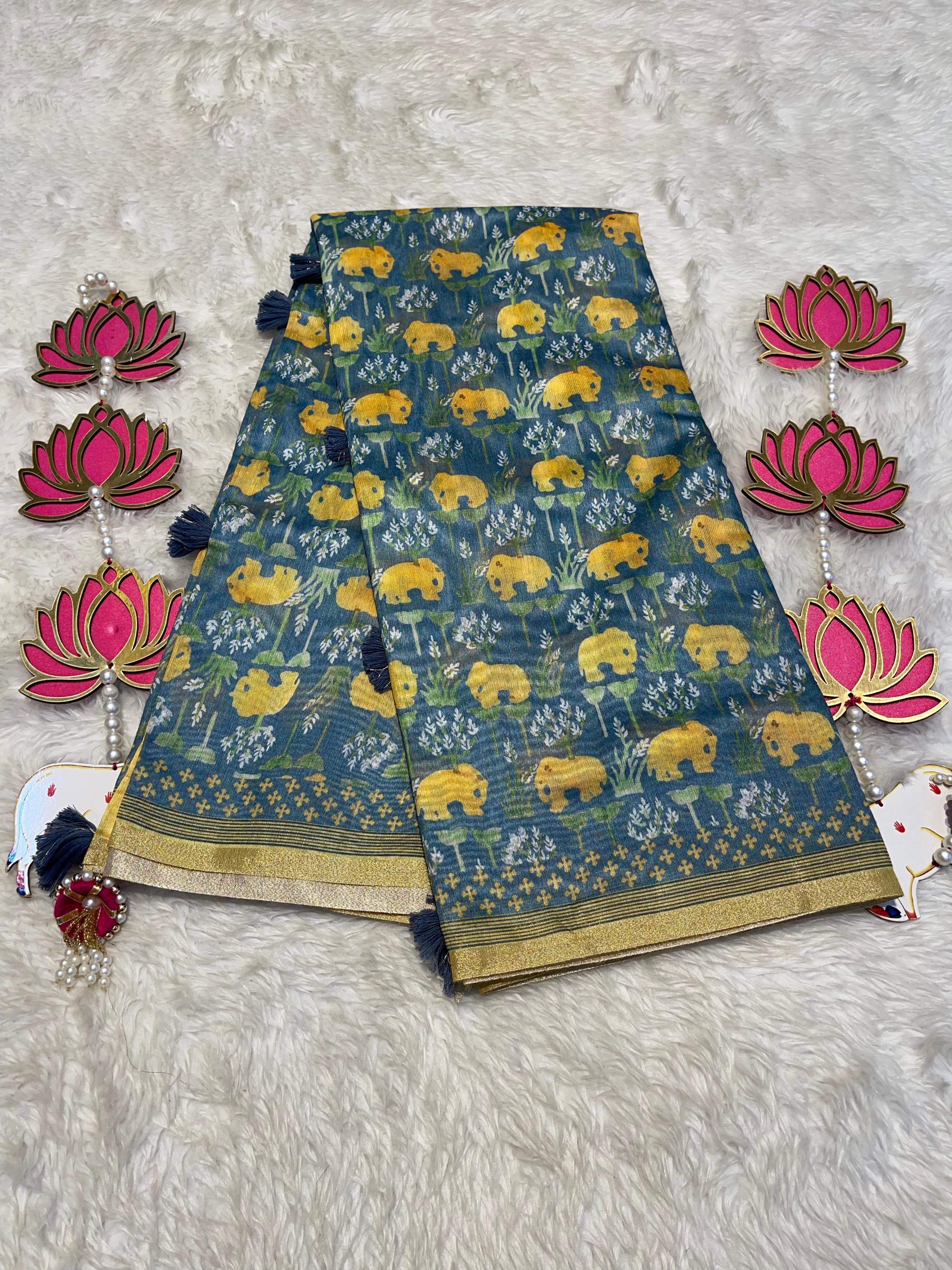 Jute Cotton Saree-02