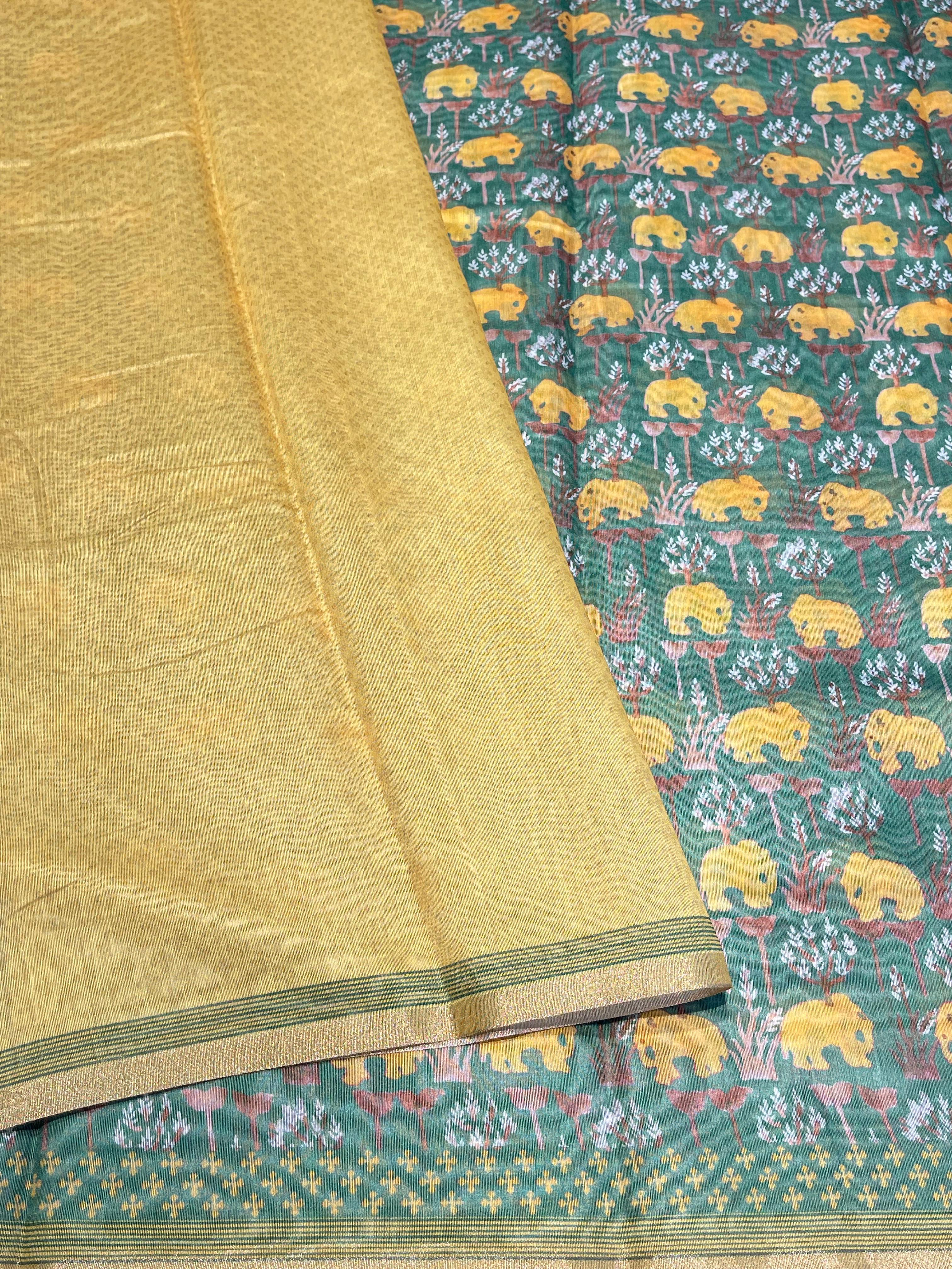 Jute Cotton Saree-o1