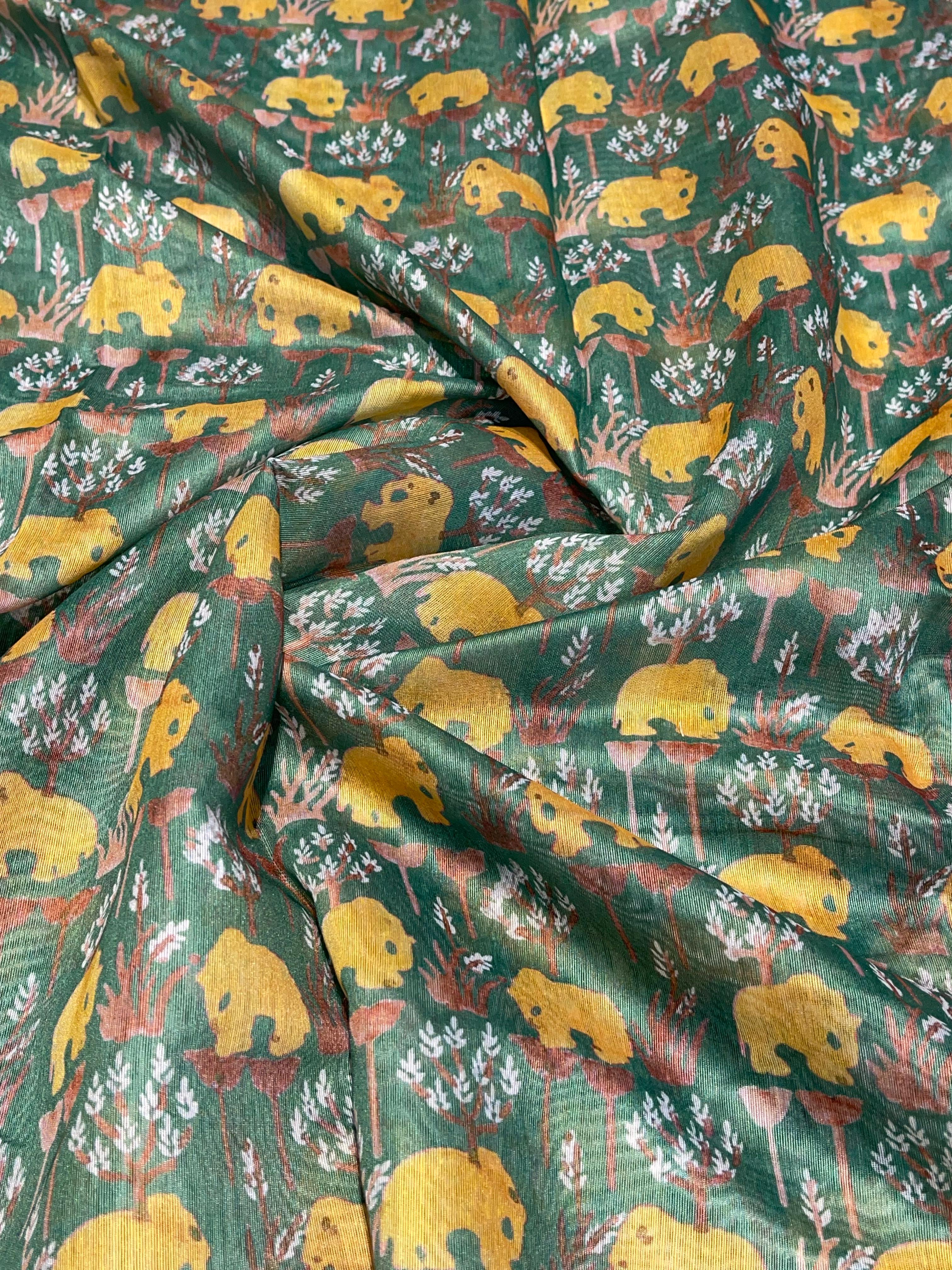 Jute Cotton Saree-o1