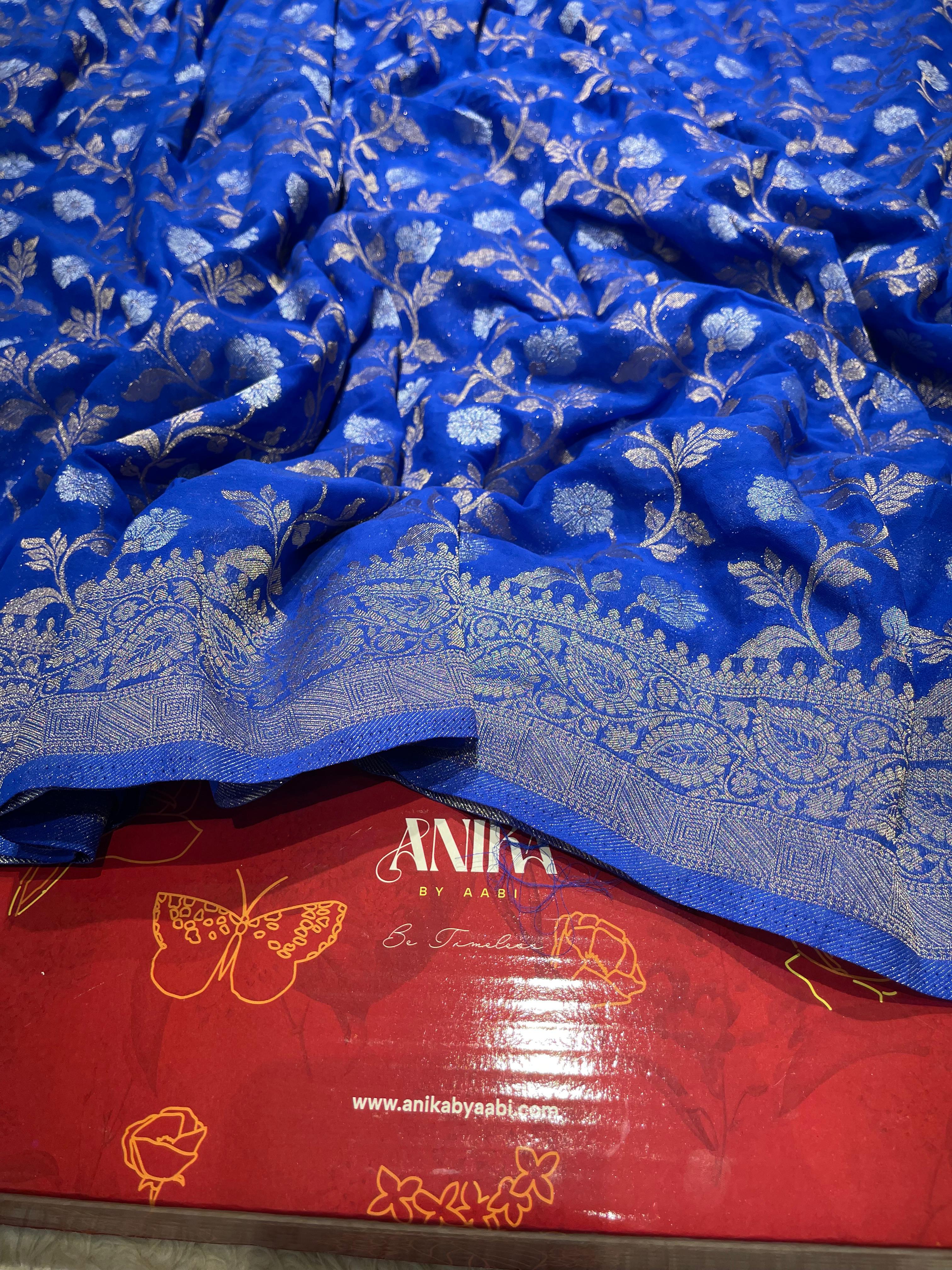 SAHANA-ROYAL BLUE SAREE