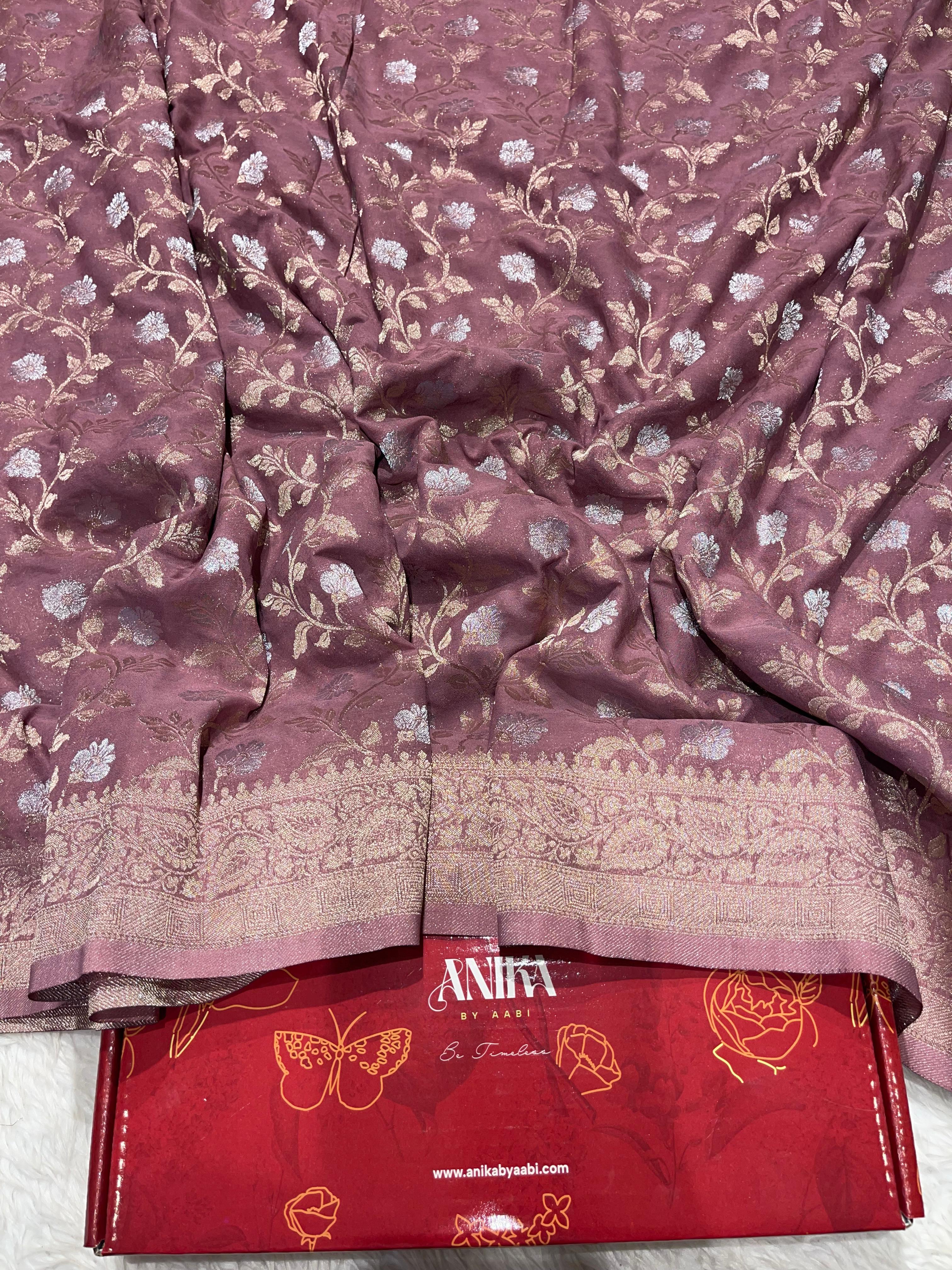 SAHANA-PASTEL  ONION PINK SAREE