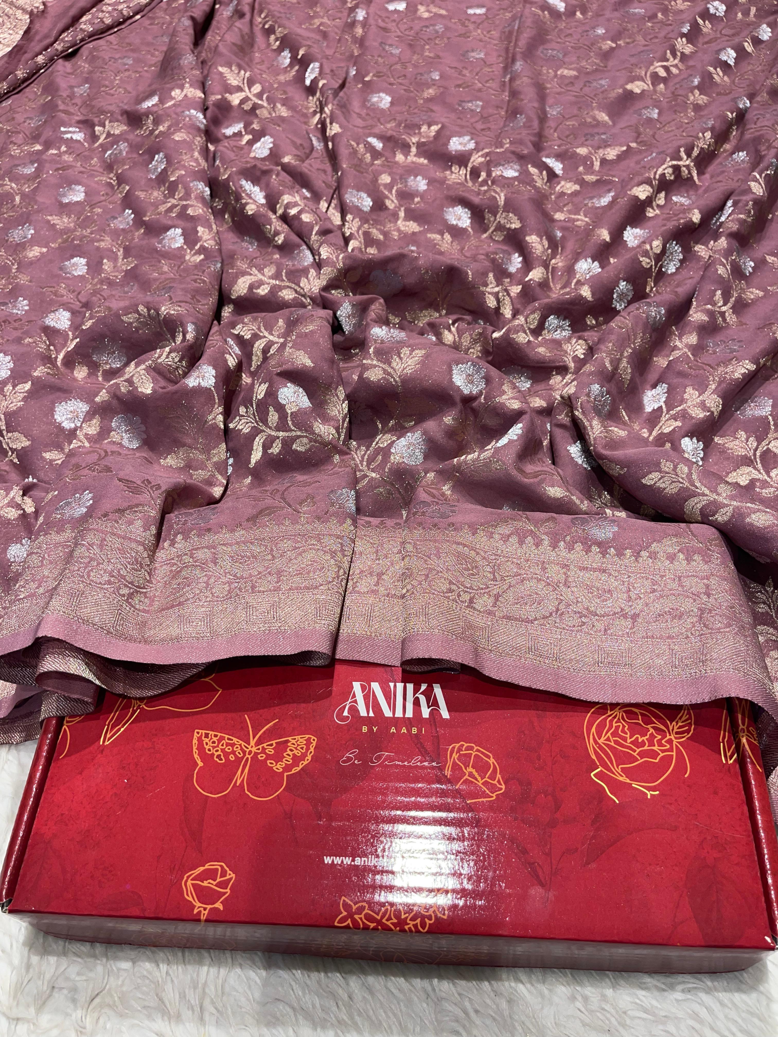 SAHANA-PASTEL  ONION PINK SAREE