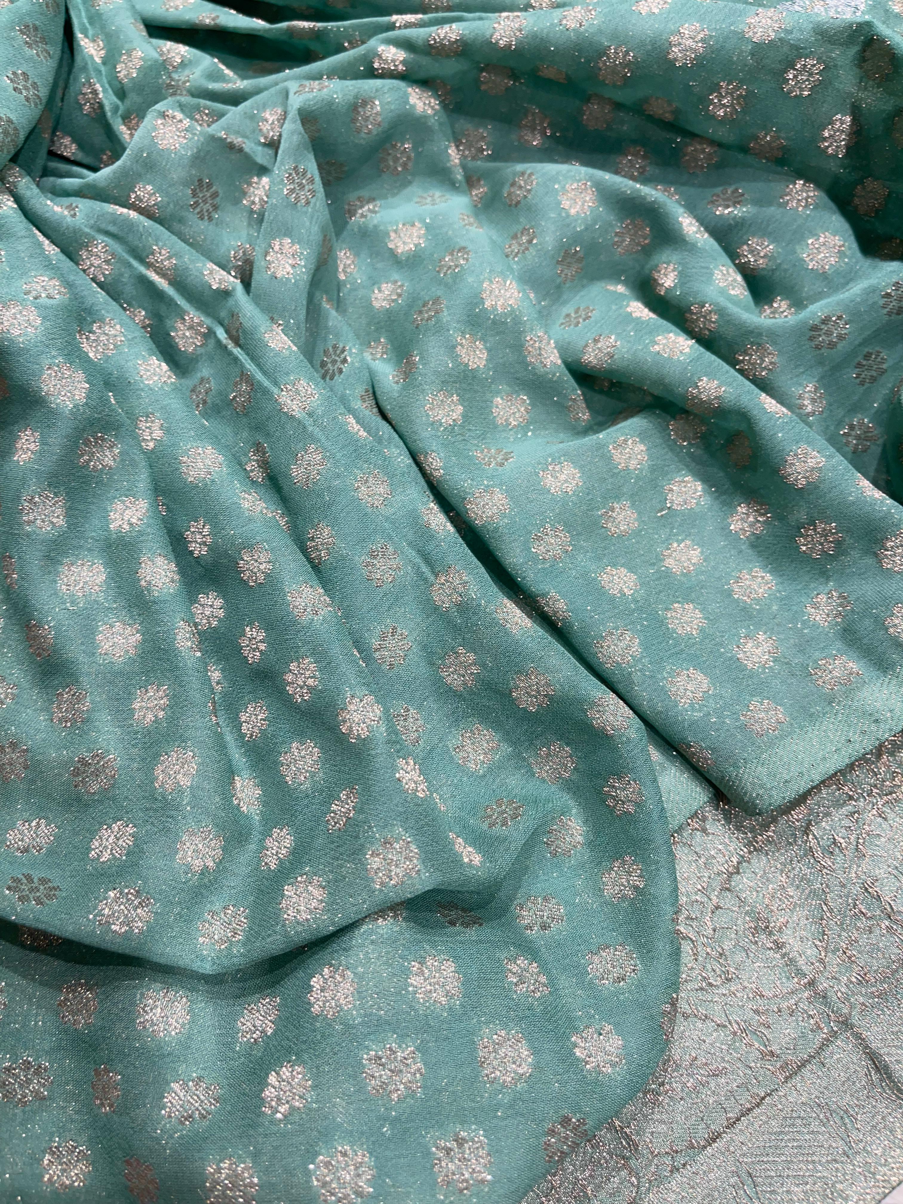 SAHANA-SAGEGREEN SAREE