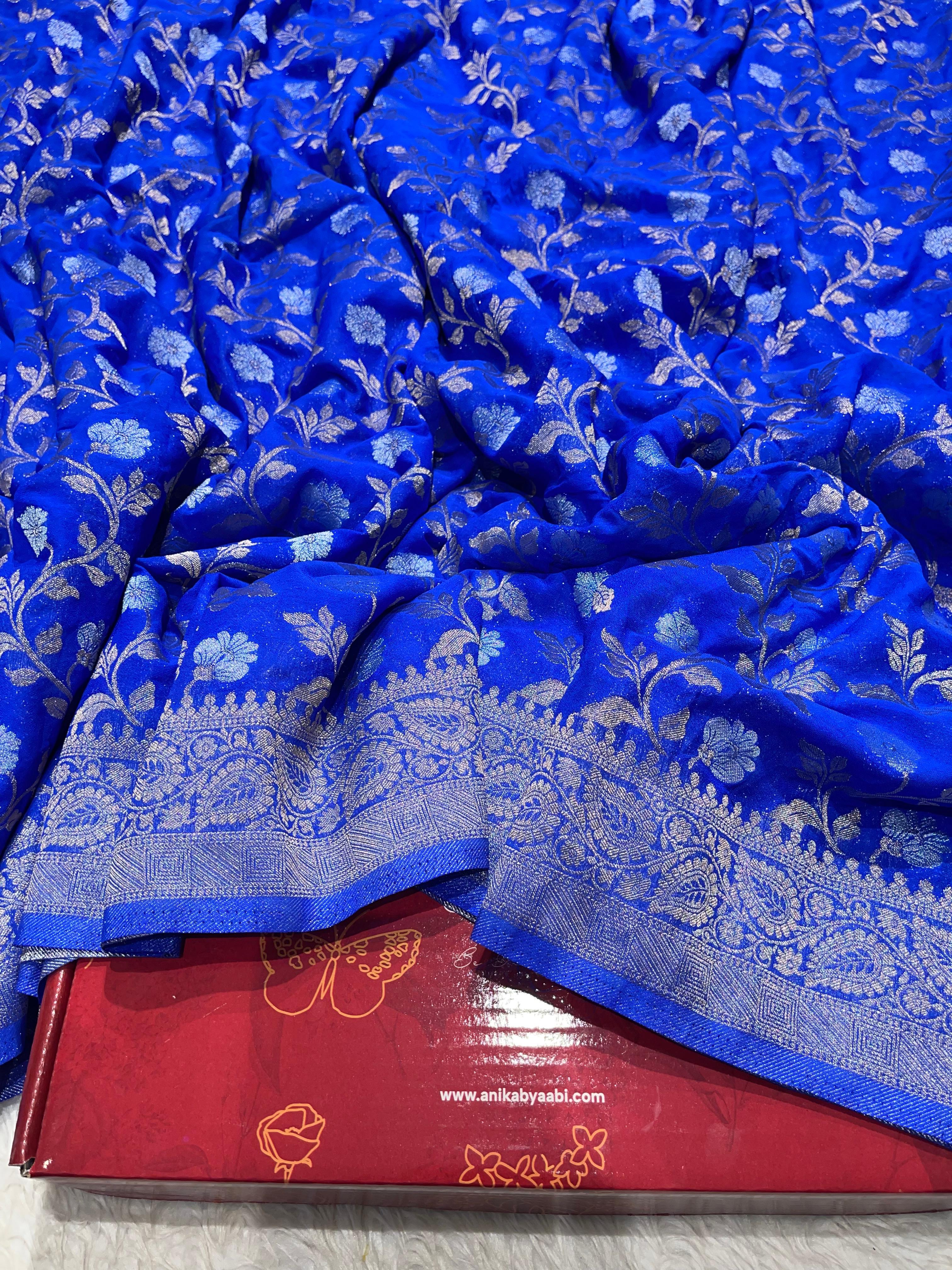 SAHANA-ROYAL BLUE SAREE
