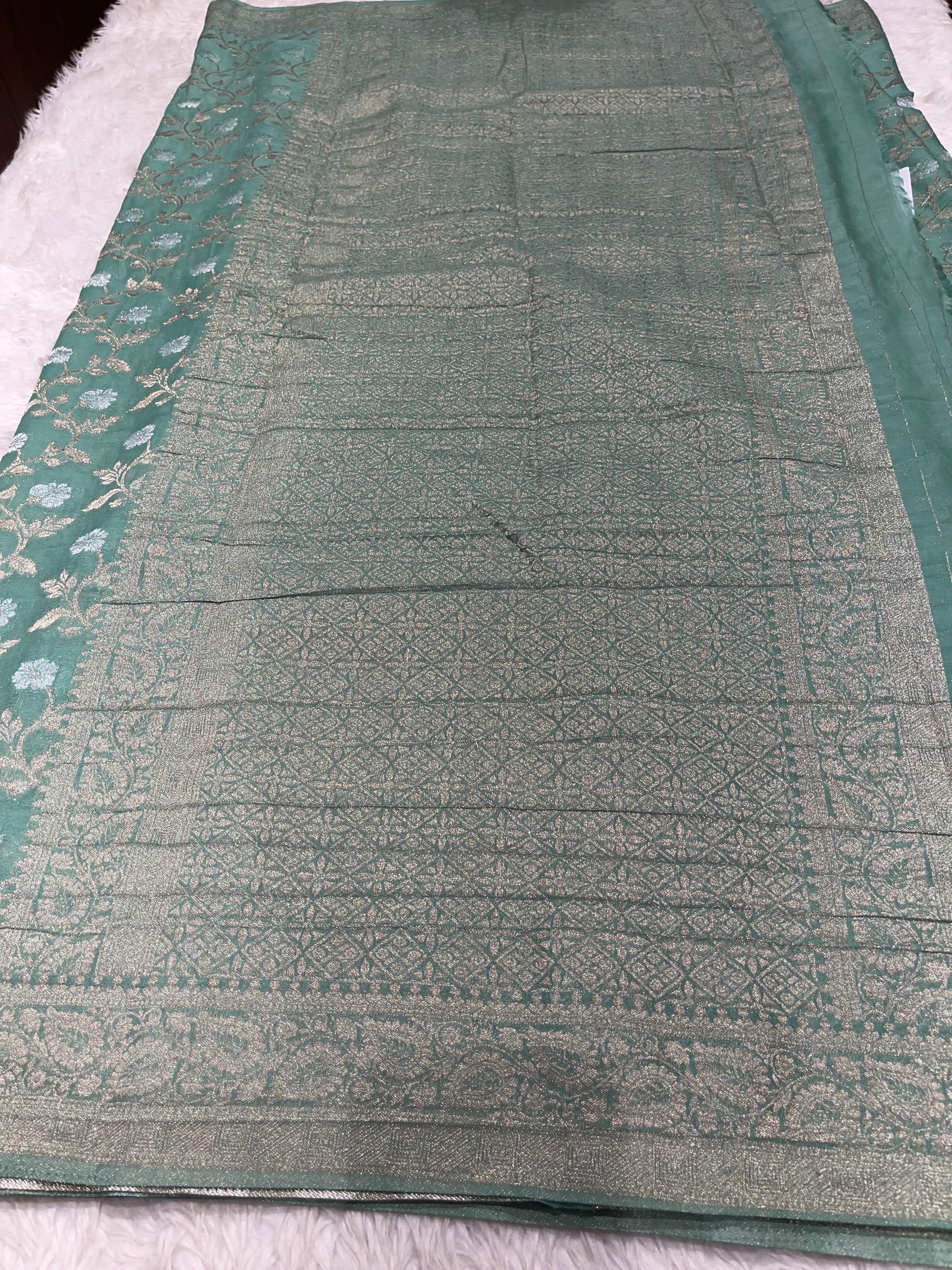 SAHANA-SAGEGREEN SAREE