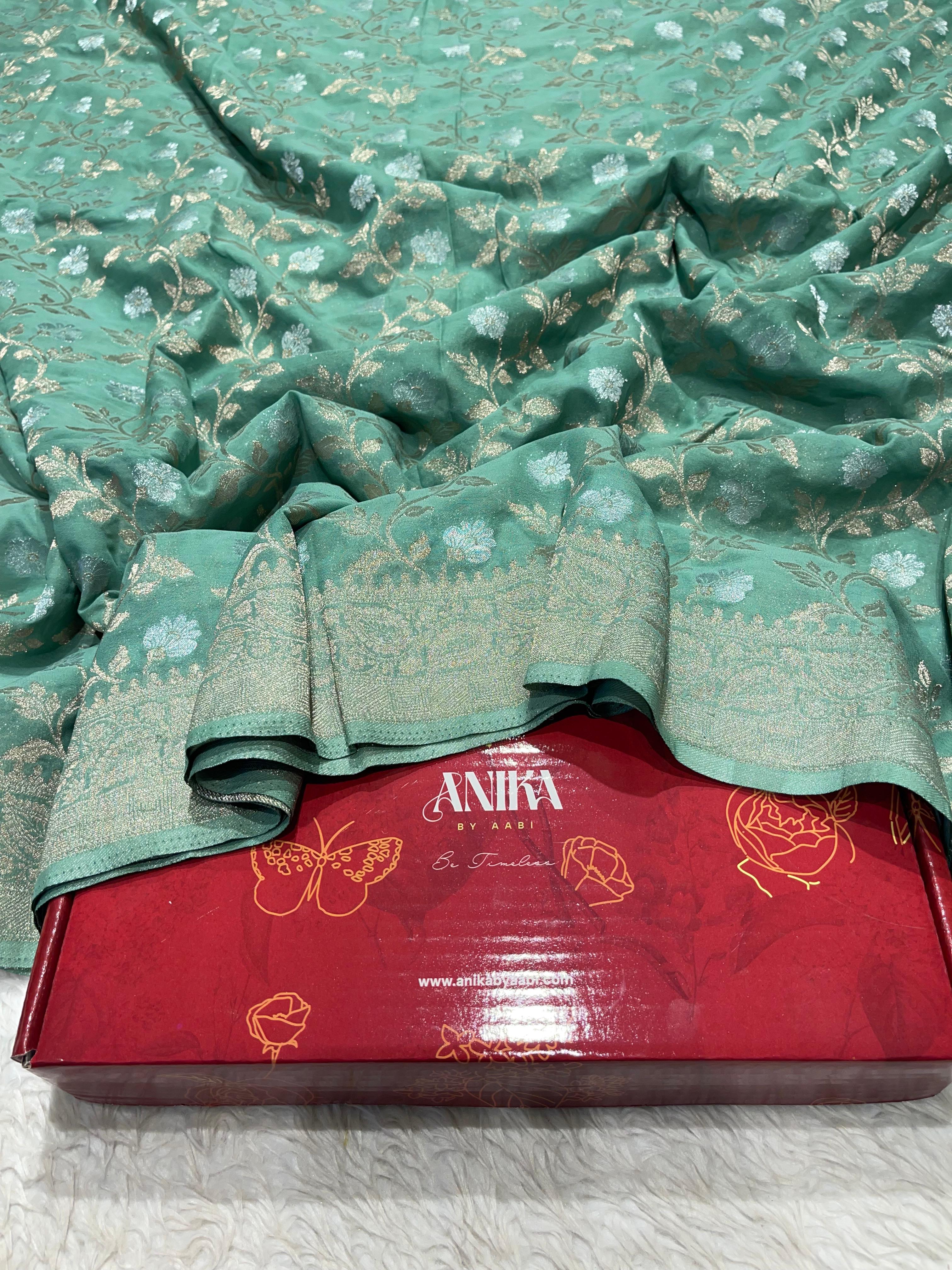 SAHANA-SAGEGREEN SAREE