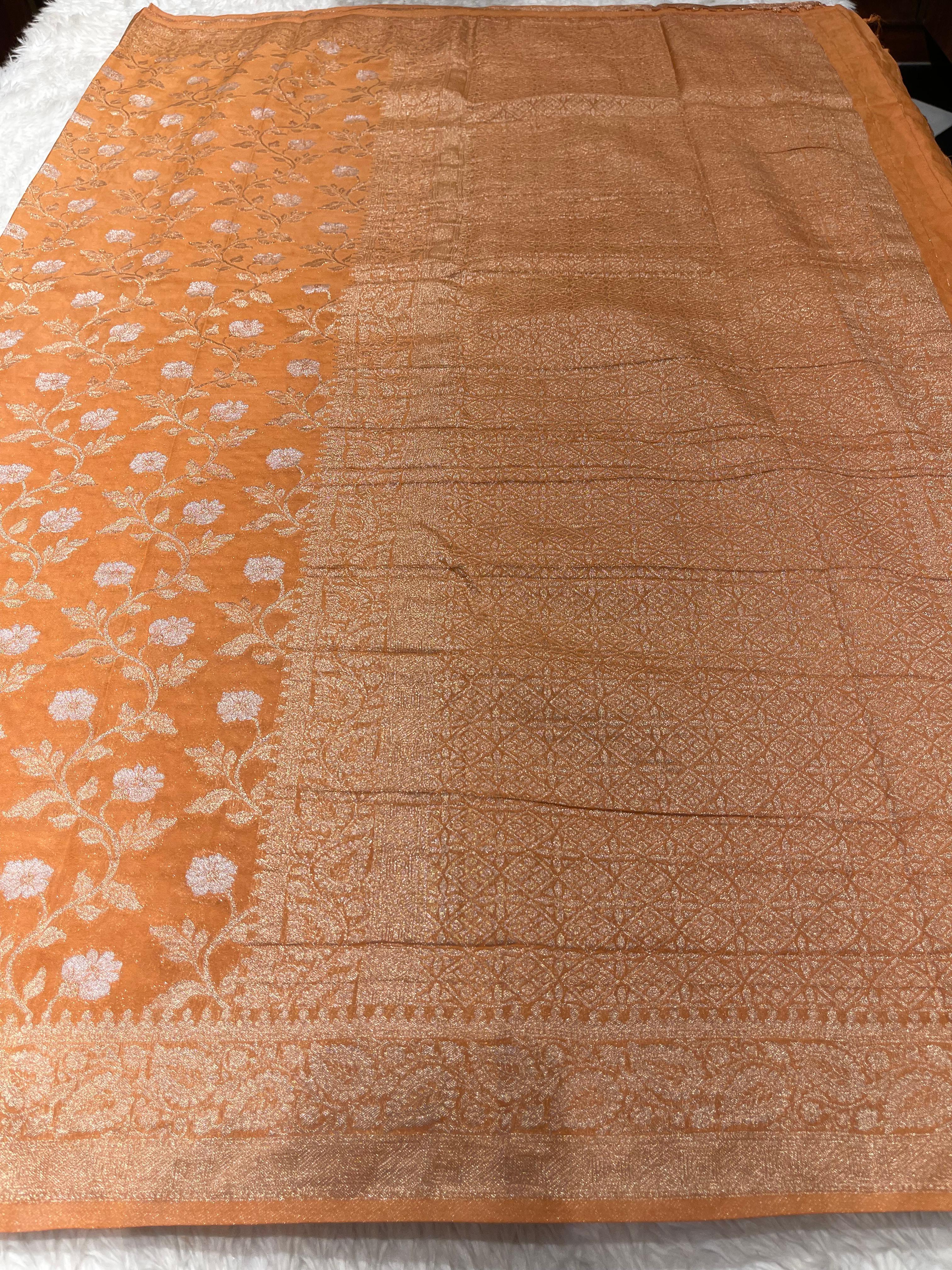 SAHANA-PEACH SAREE