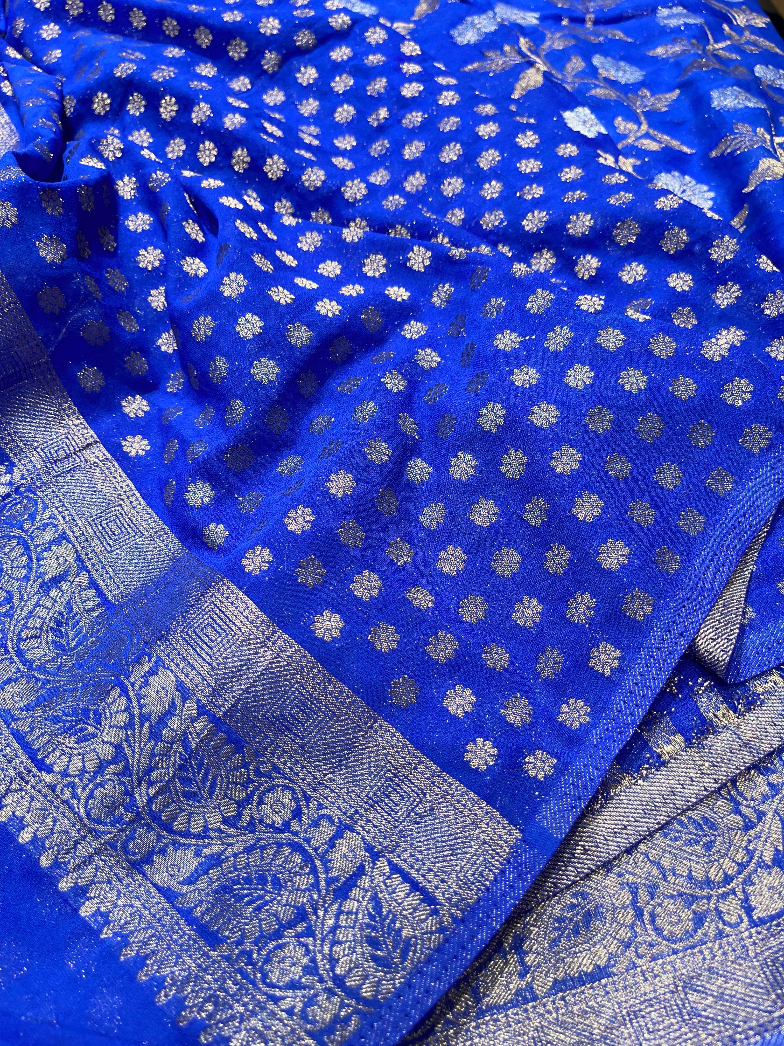 SAHANA-ROYAL BLUE SAREE