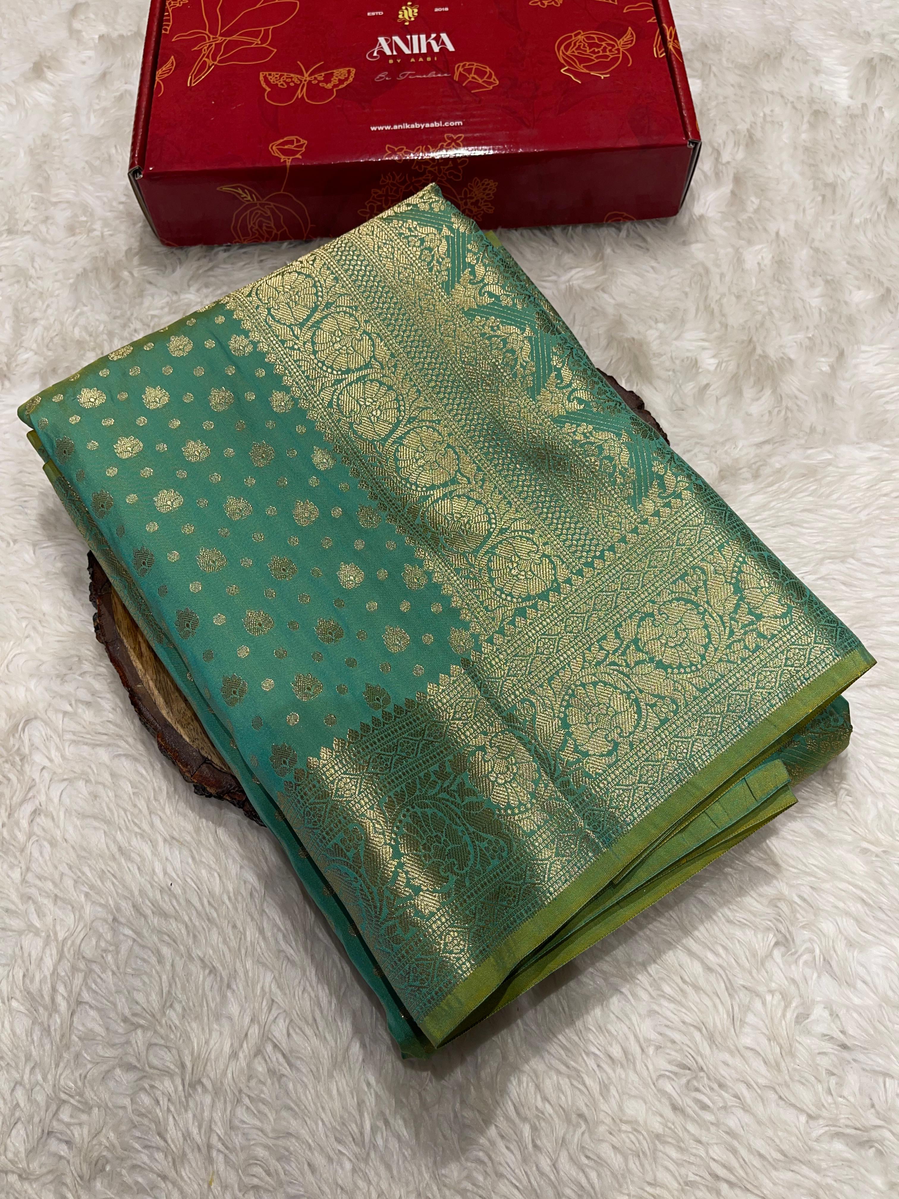 ANIKA'S SEMI KATAN SILK SAREE - ASK08