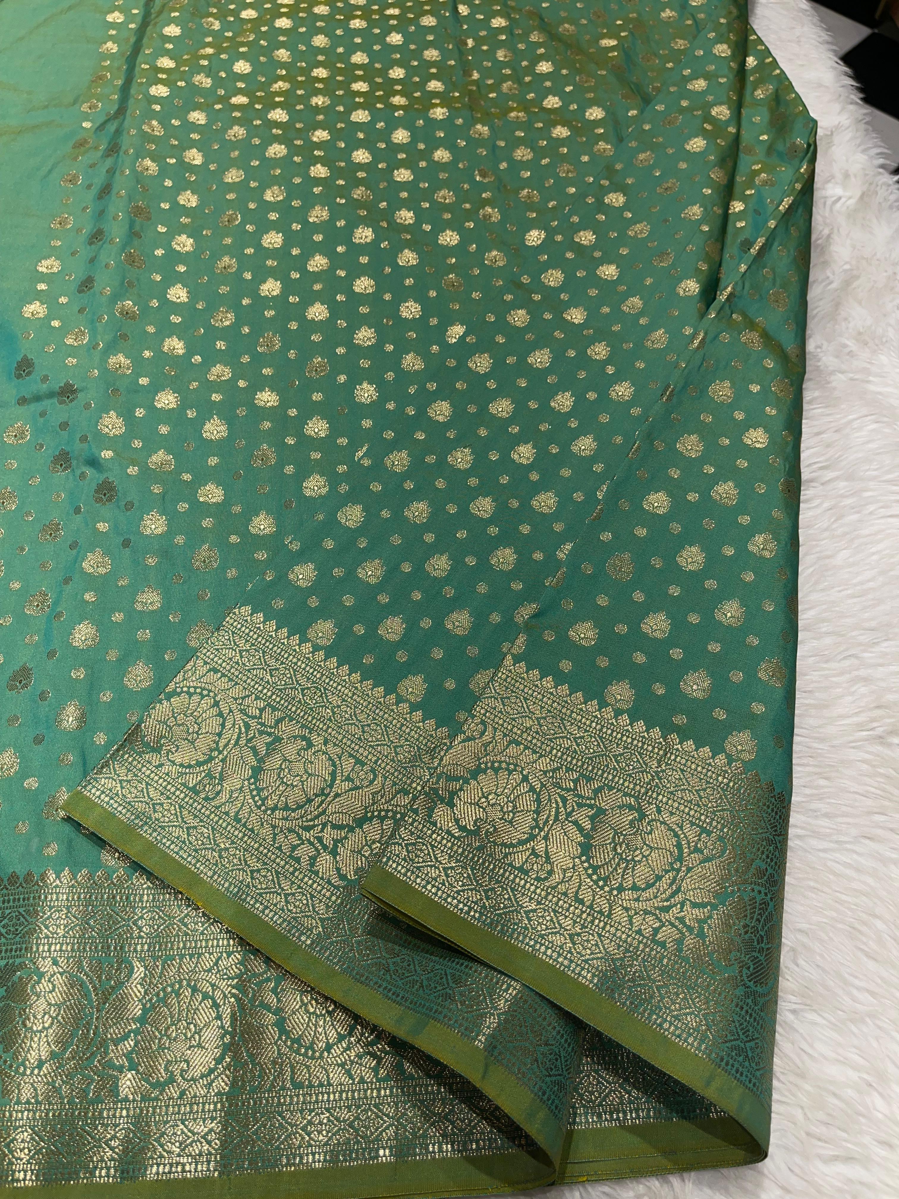 ANIKA'S SEMI KATAN SILK SAREE - ASK08