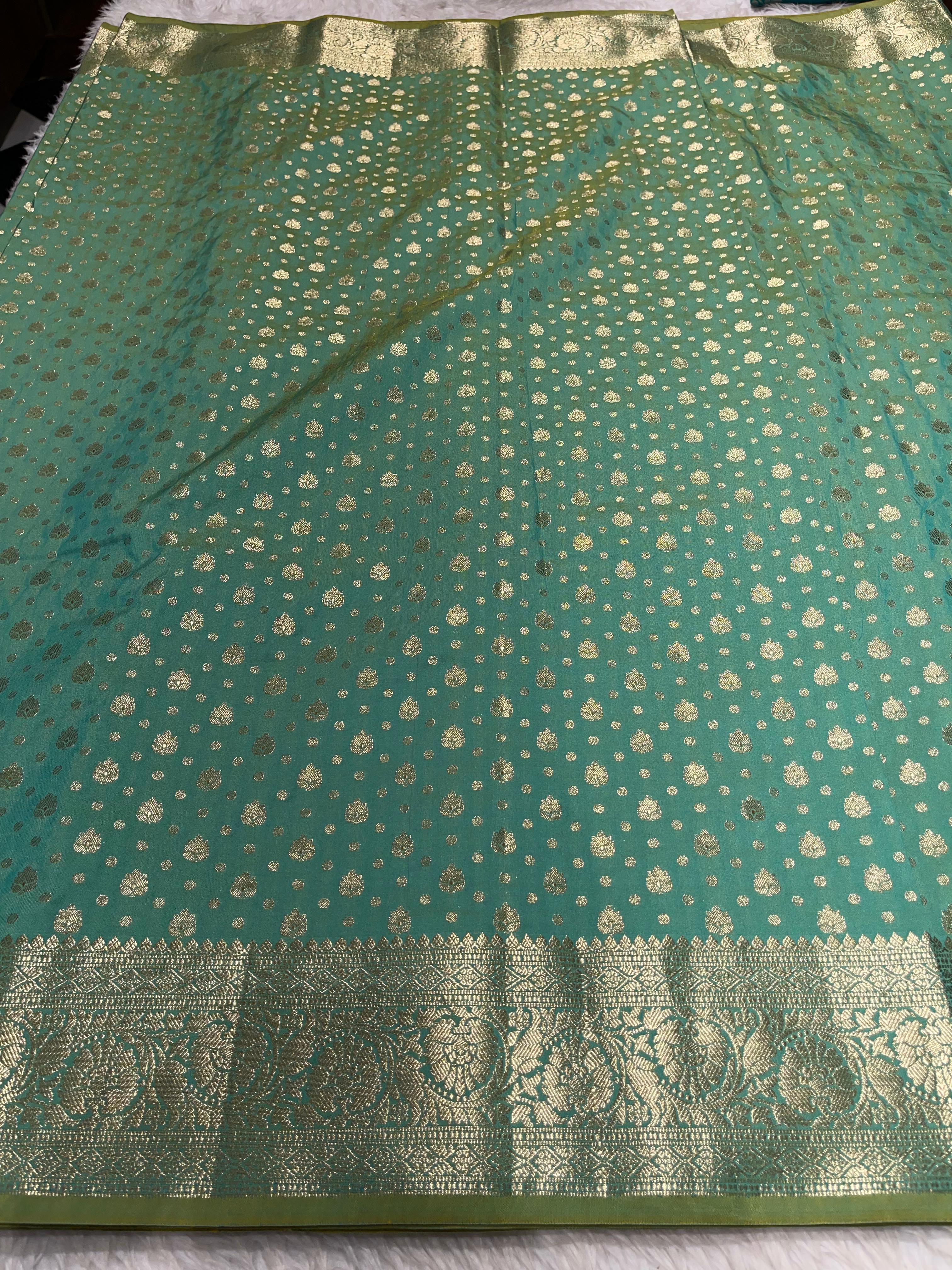 ANIKA'S SEMI KATAN SILK SAREE - ASK08